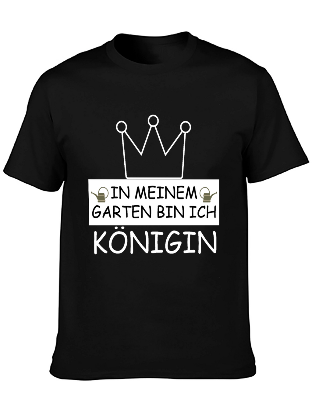 Gardening Queen T-Shirt - Black Graphic Tee