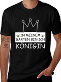 Gardening Queen T-Shirt - Black Graphic Tee