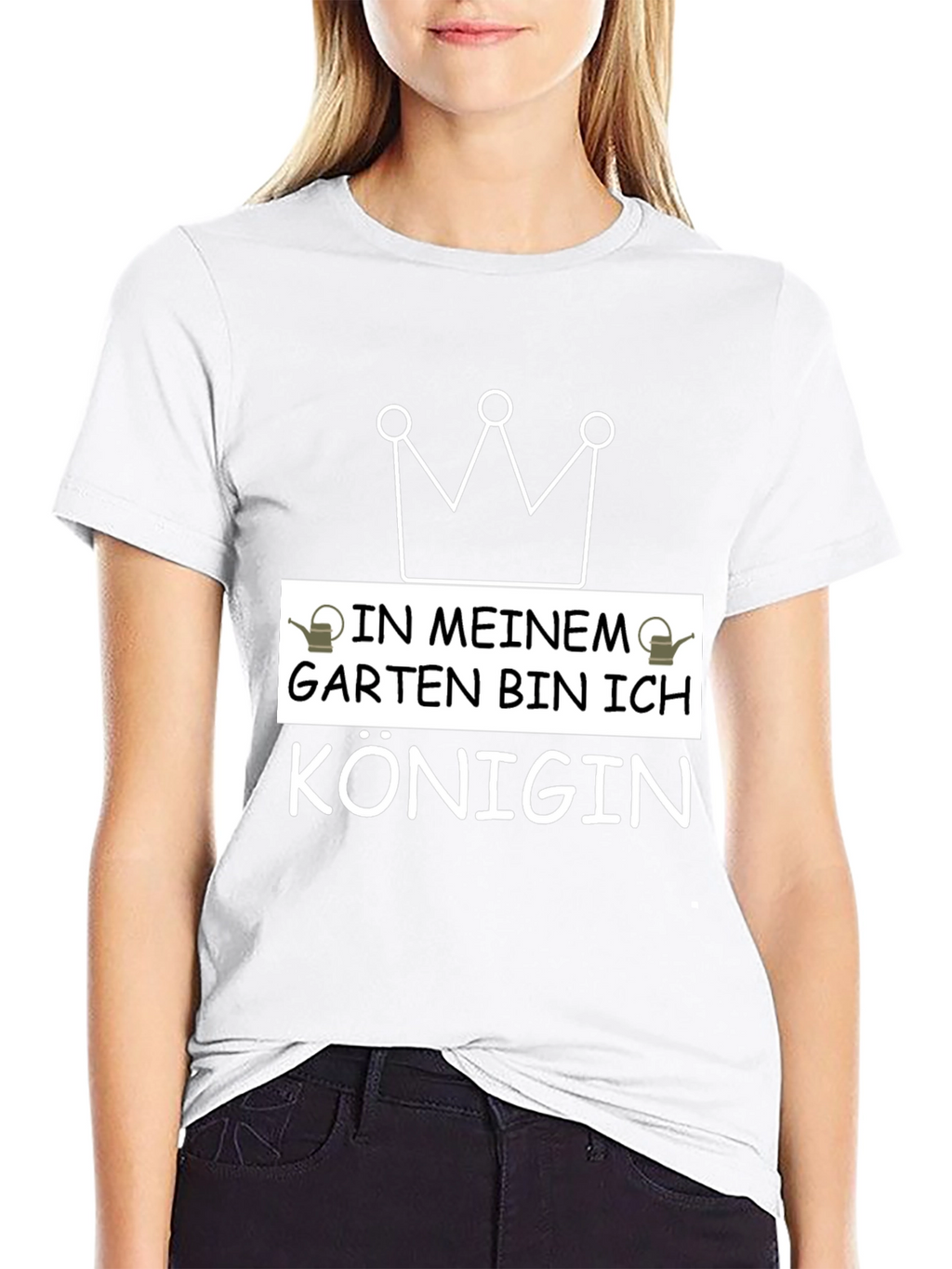 Gardening Queen T-Shirt - Black Graphic Tee