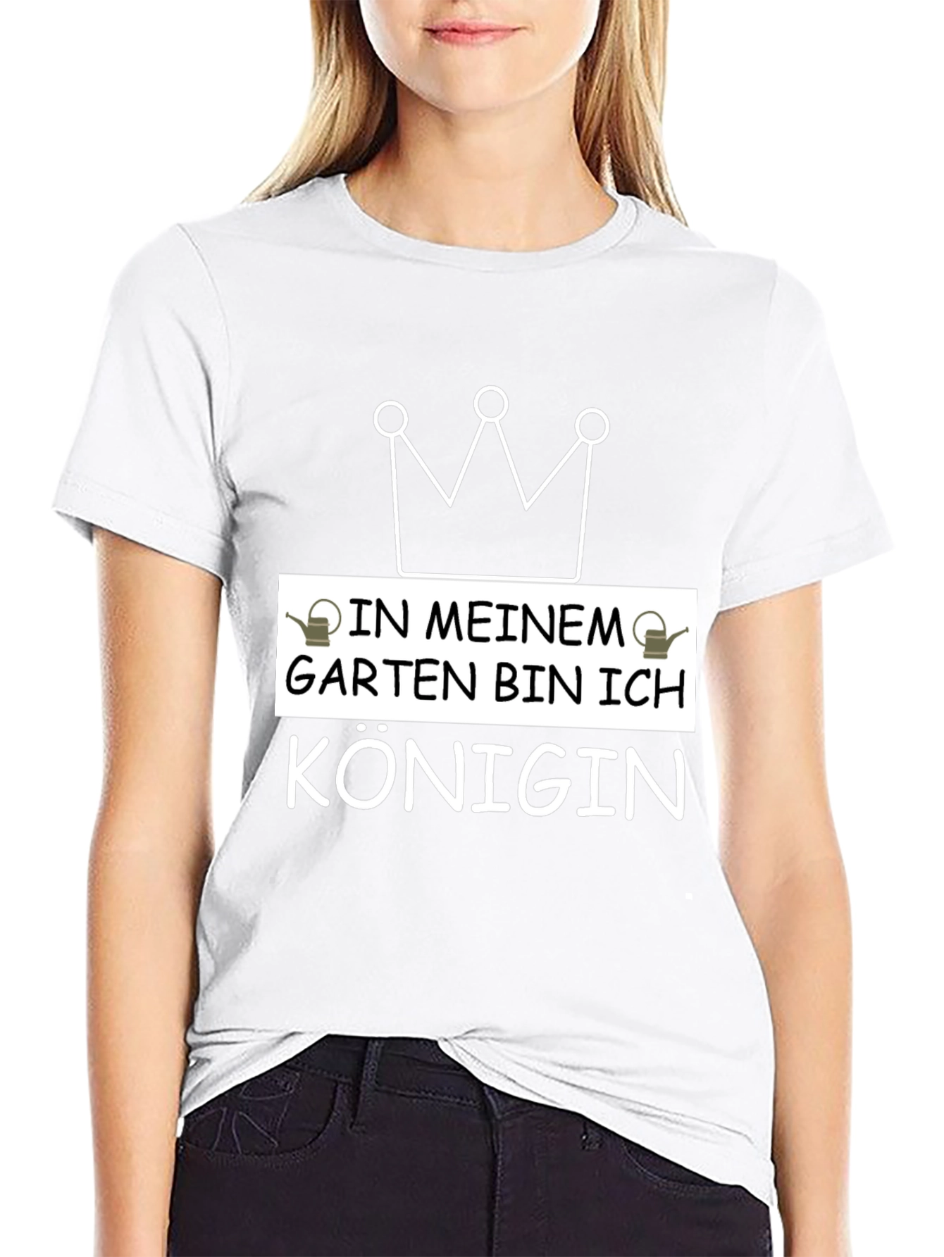 Gardening Queen T-Shirt - Black Graphic Tee