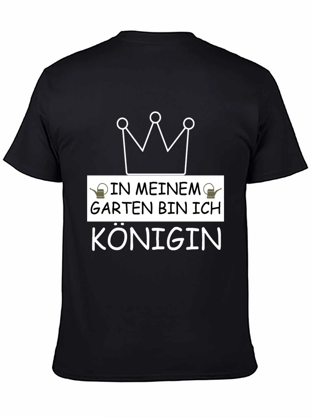 Gardening Queen T-Shirt - Black Graphic Tee
