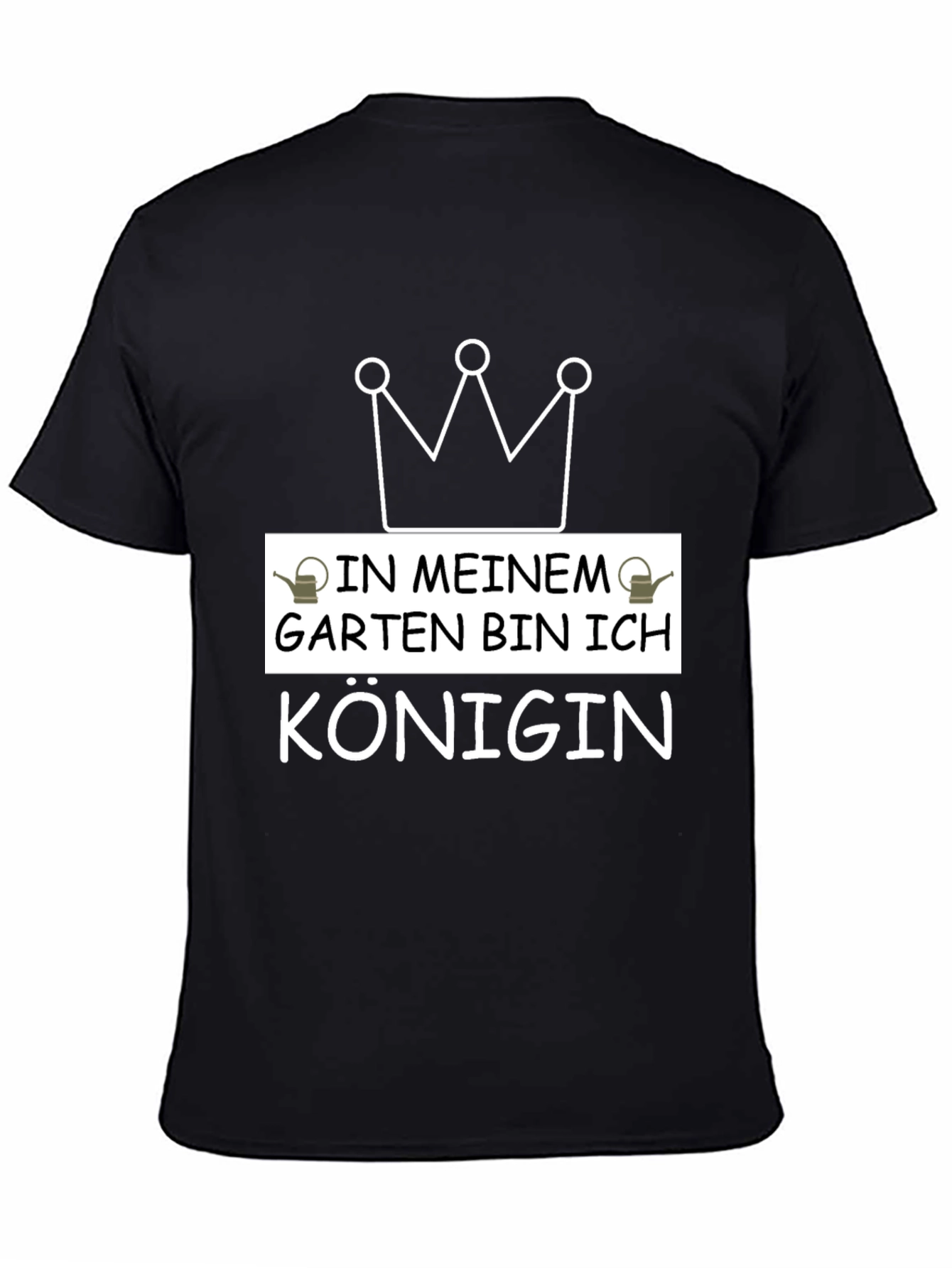 Gardening Queen T-Shirt - Black Graphic Tee