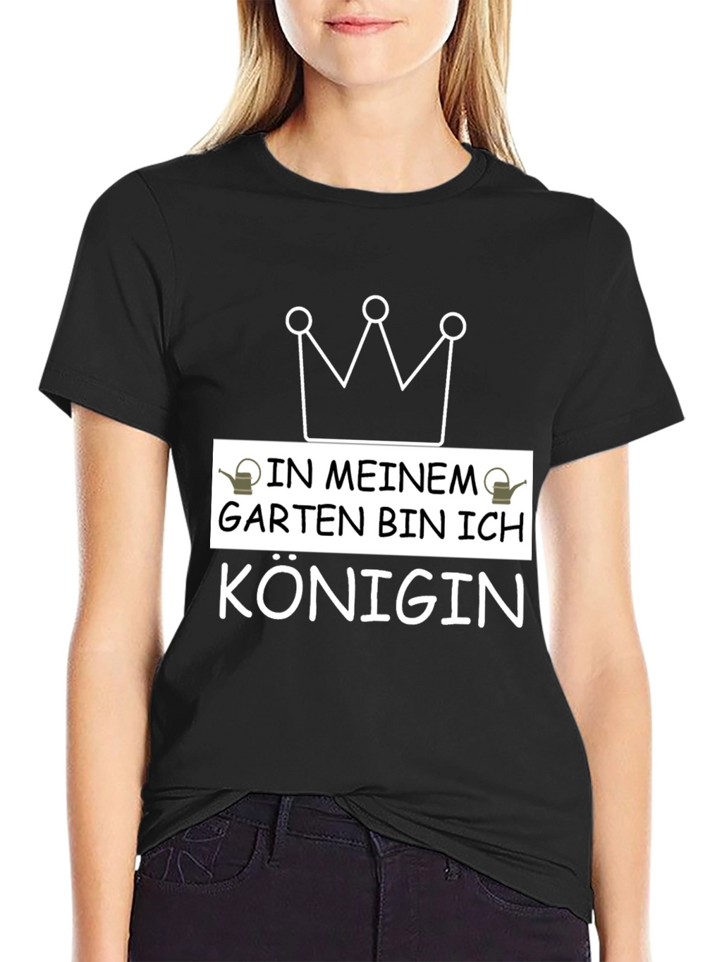 Gardening Queen T-Shirt - Black Graphic Tee