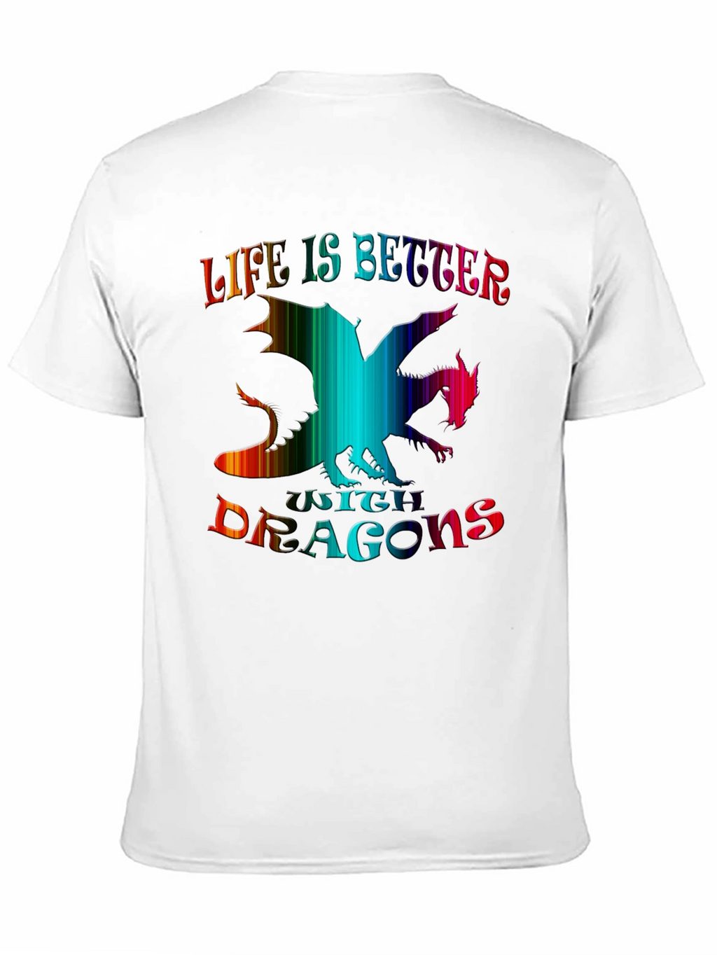 Life is Better with Dragons Black Graphic Tee