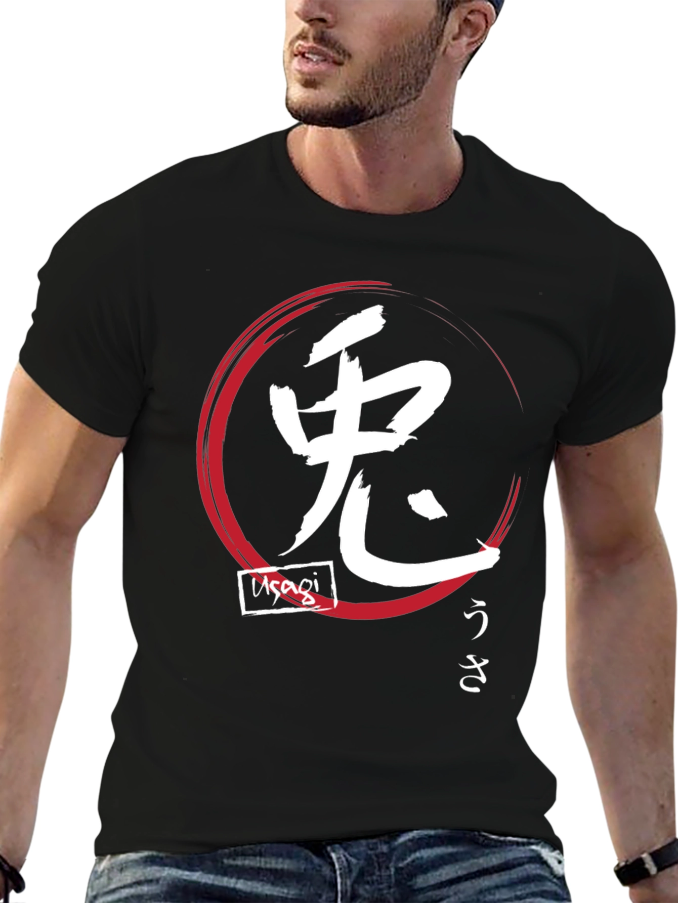 Japanese Graphic T-Shirt - Usagi Design
