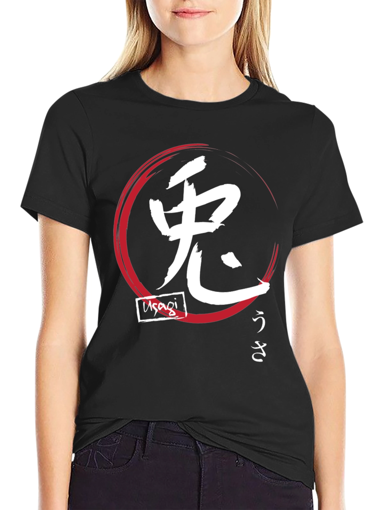 Japanese Graphic T-Shirt - Usagi Design