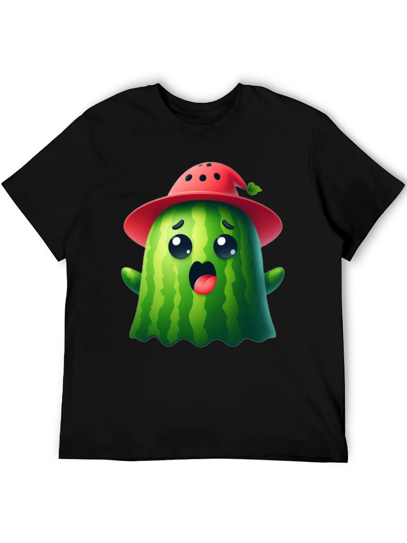 Cute Watermelon Ghost T-Shirt - Halloween Ready!