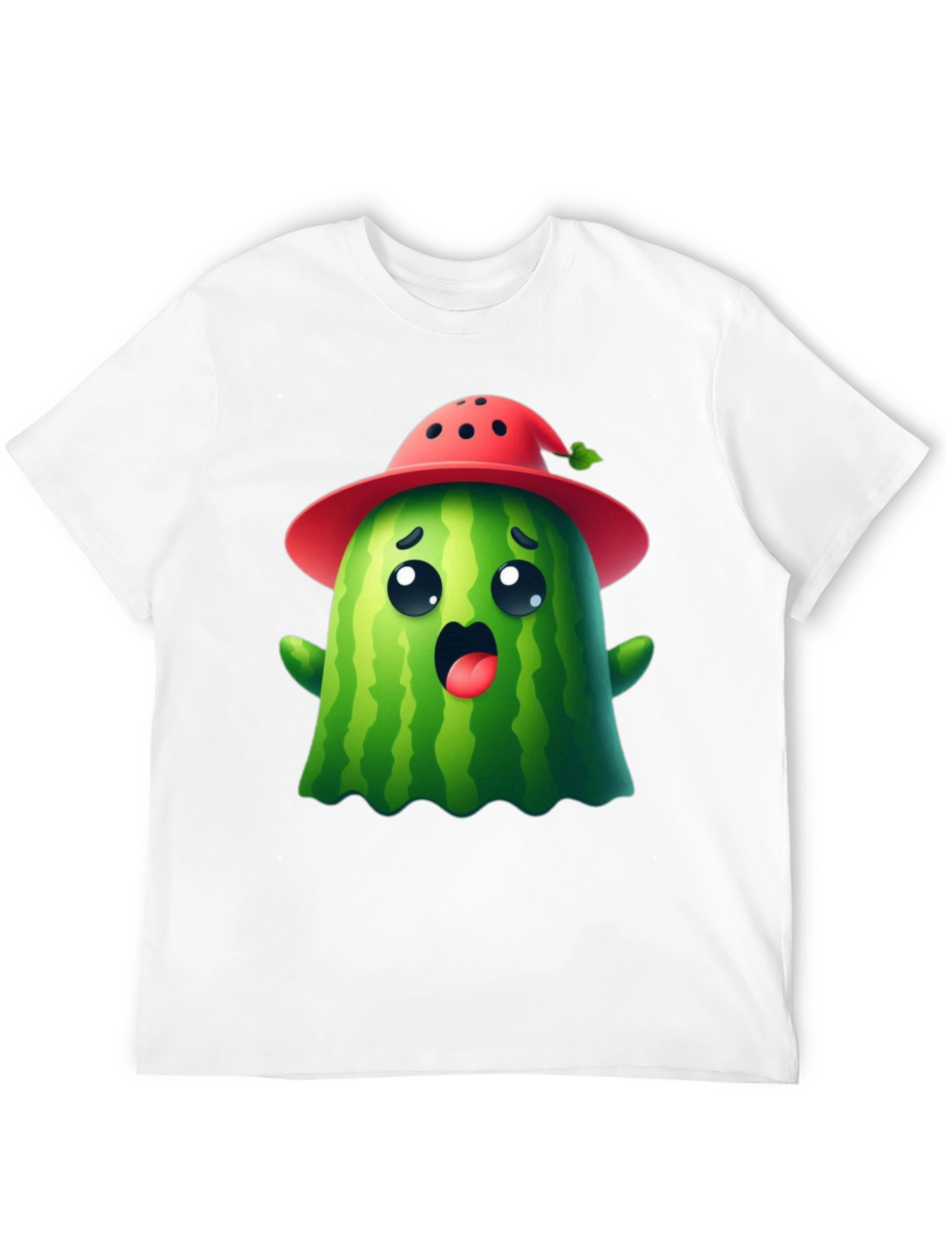 Cute Watermelon Ghost T-Shirt - Halloween Ready!
