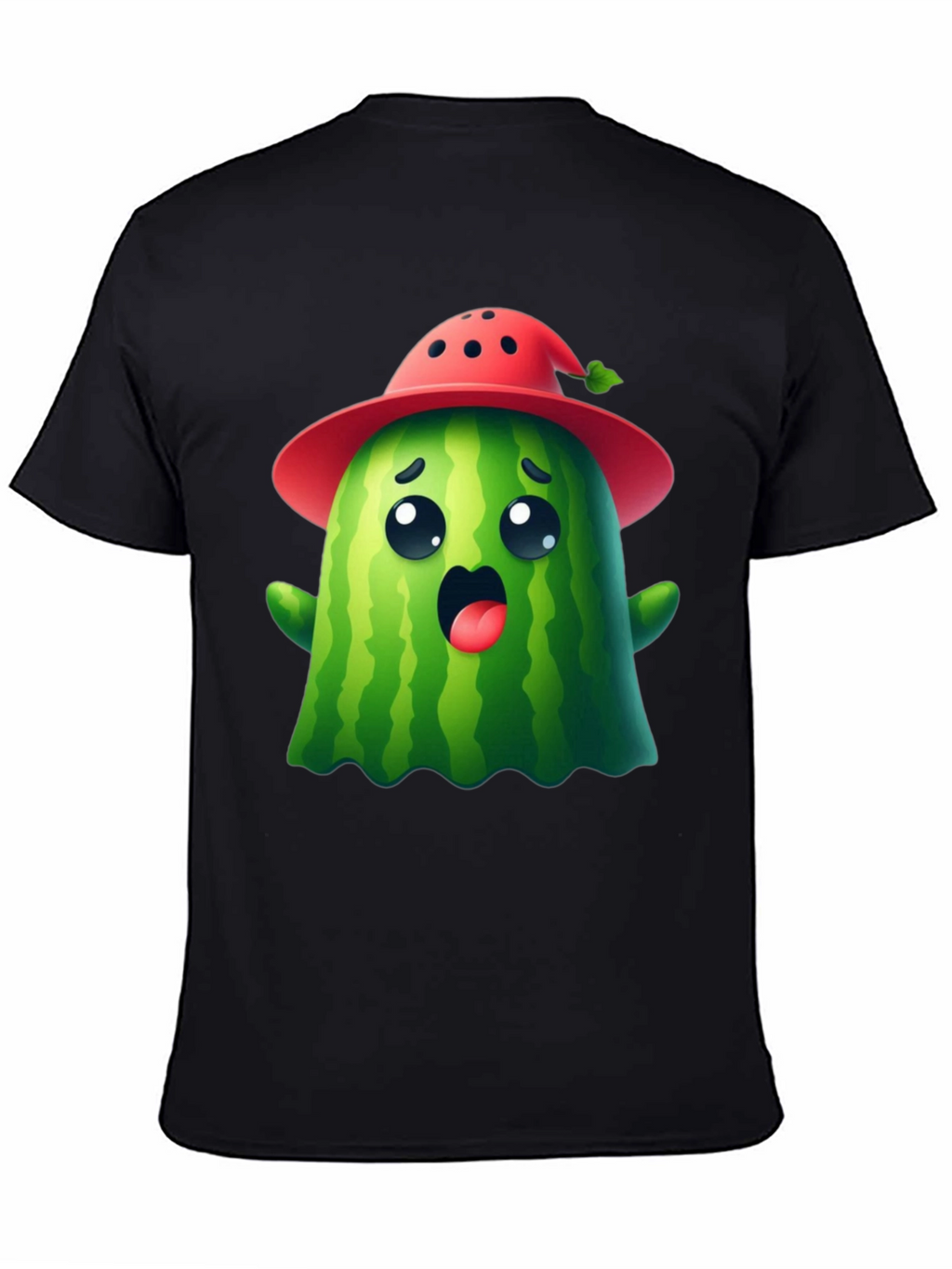 Cute Watermelon Ghost T-Shirt - Halloween Ready!
