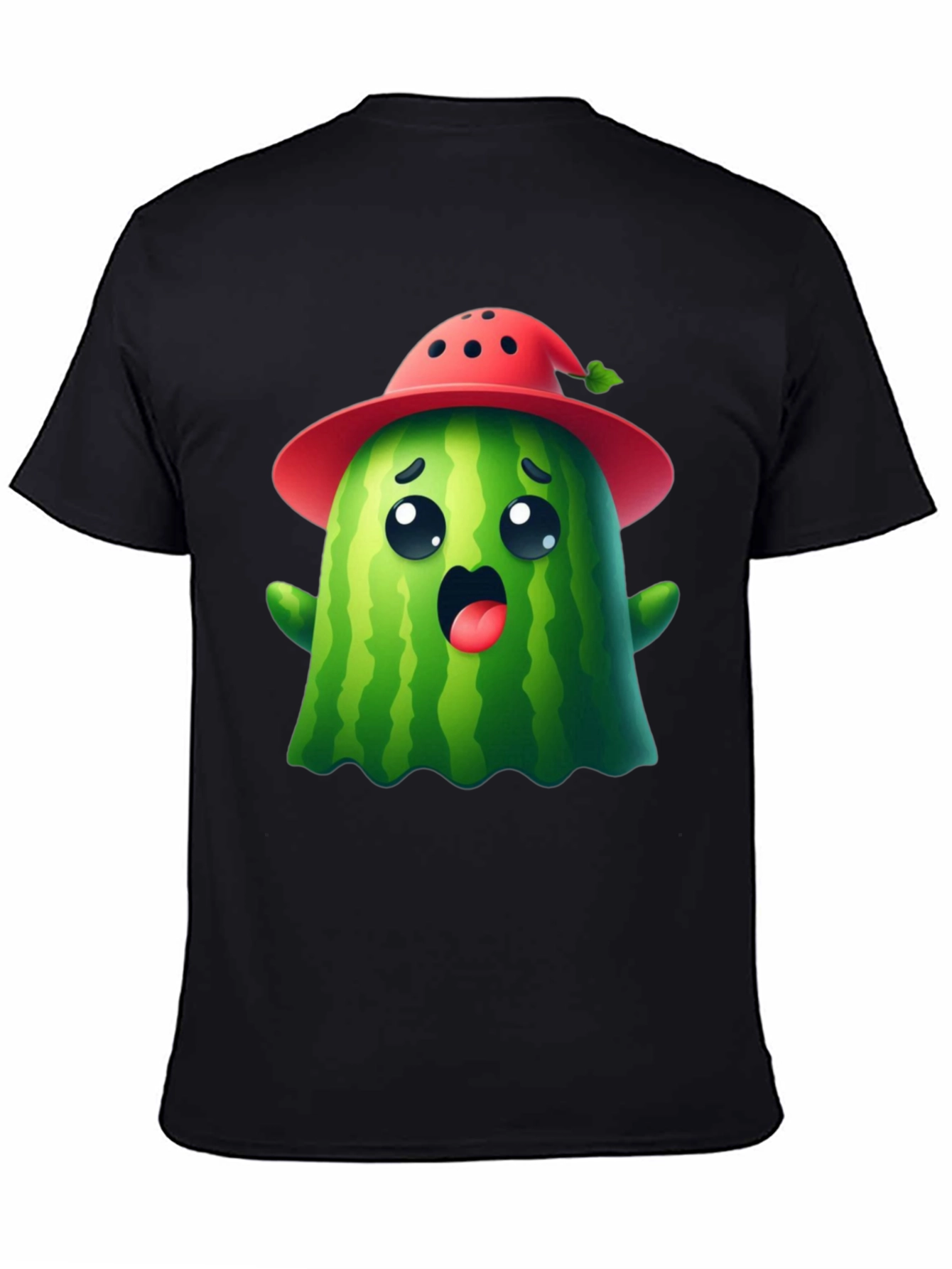 Cute Watermelon Ghost T-Shirt - Halloween Ready!