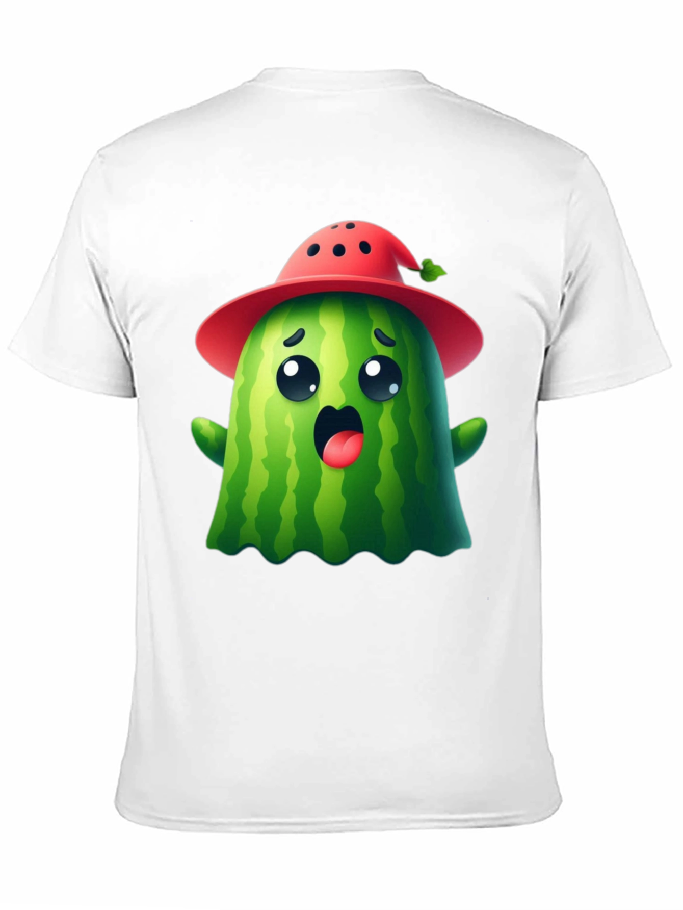 Cute Watermelon Ghost T-Shirt - Halloween Ready!