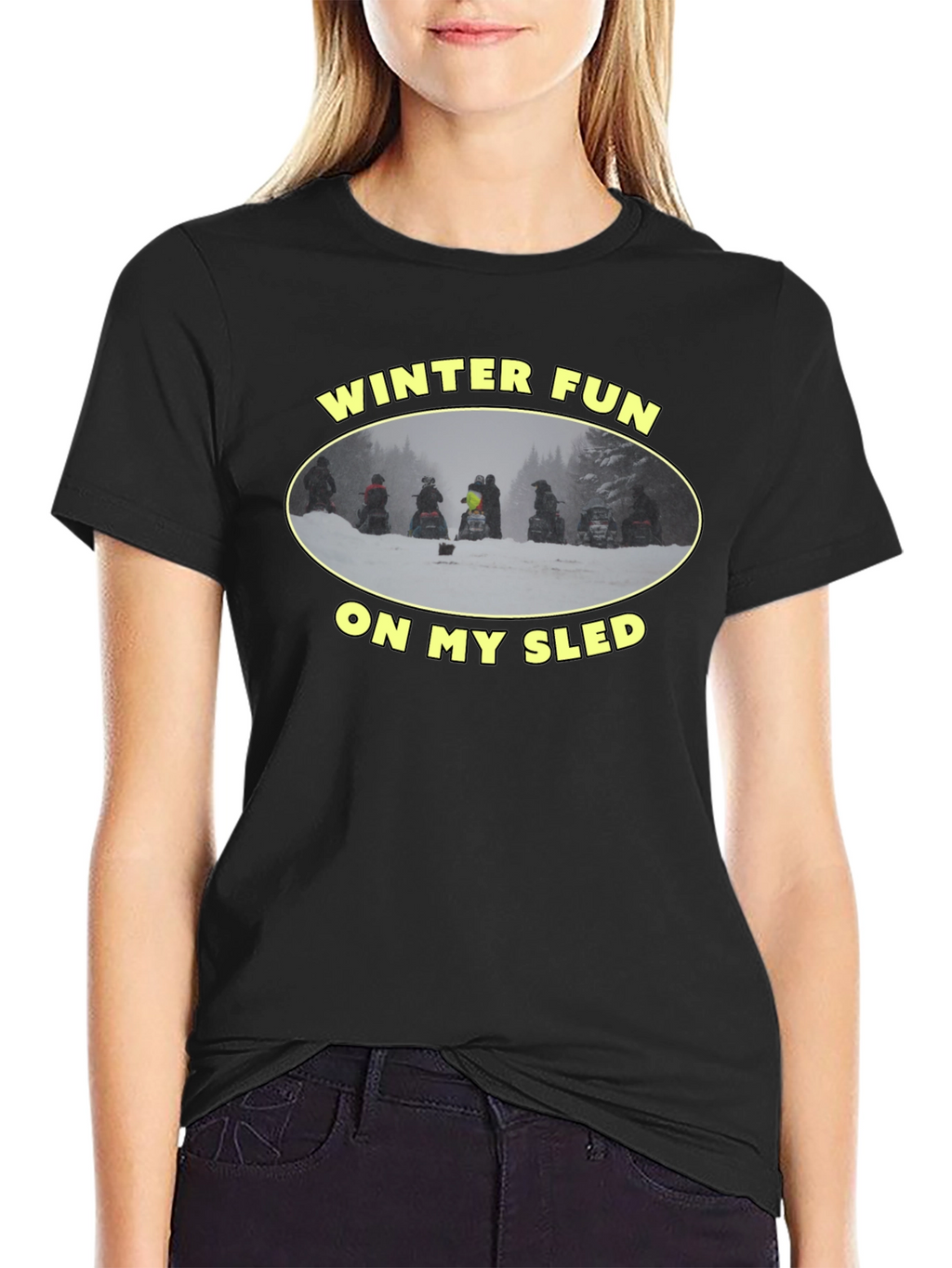 Winter Fun Sled T-Shirt