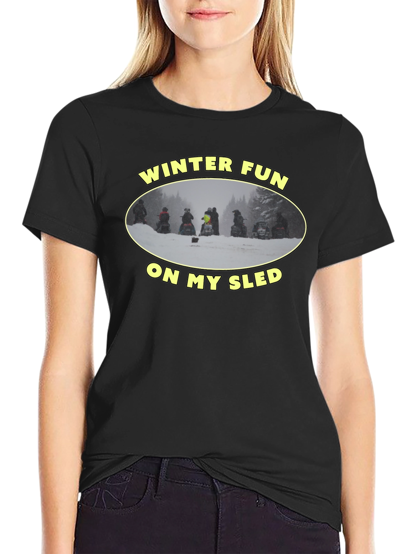 Winter Fun Sled T-Shirt