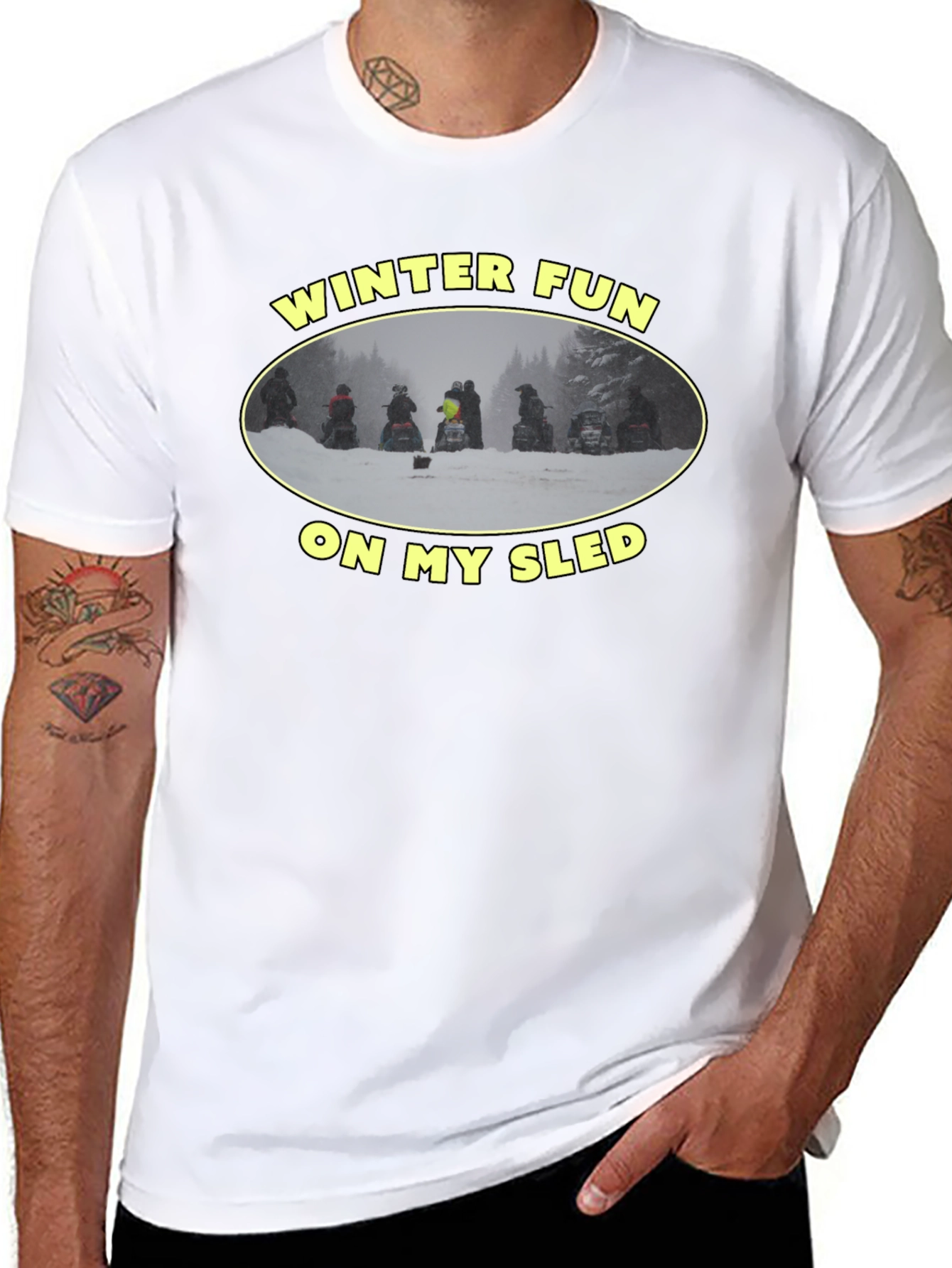 Winter Fun Sled T-Shirt
