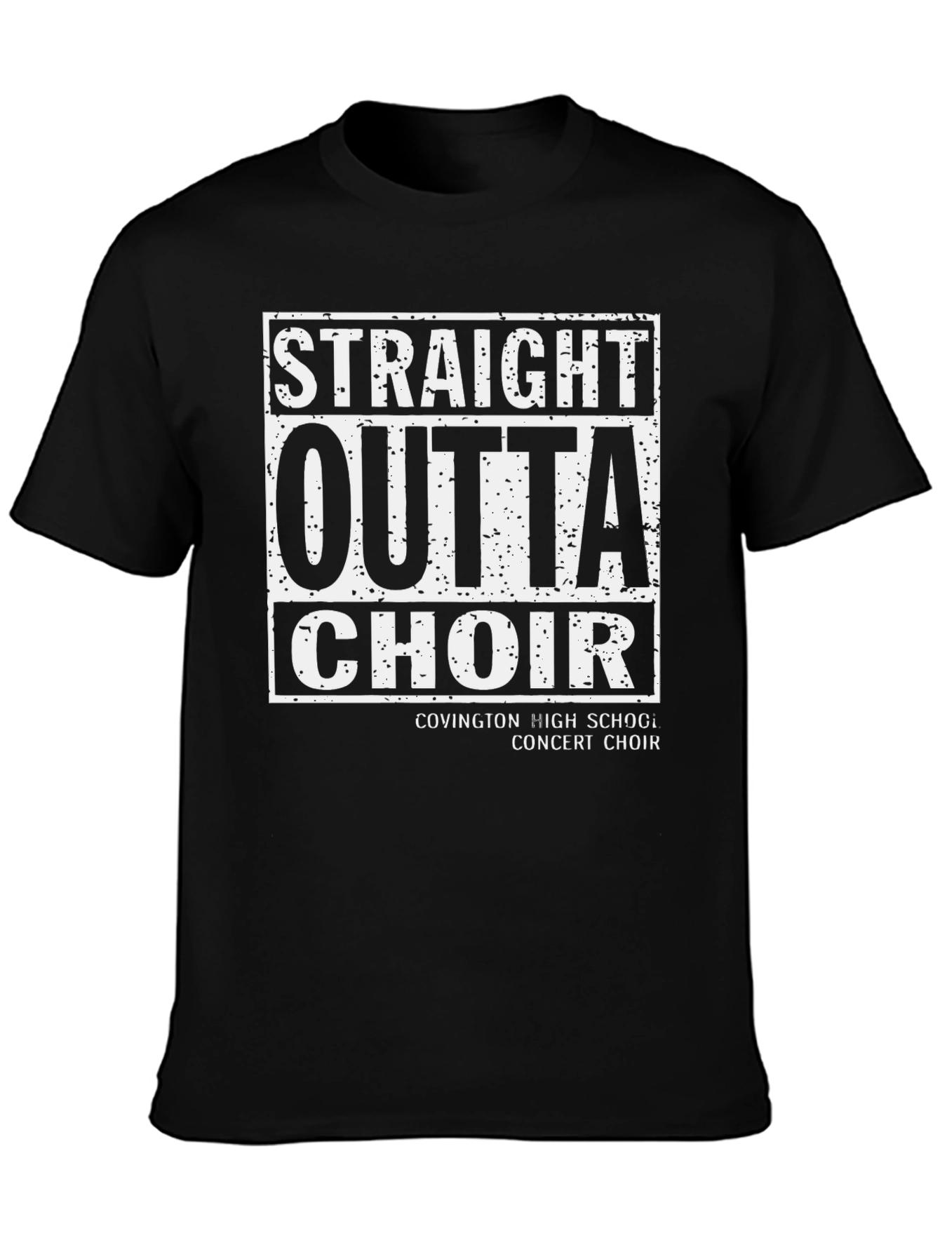 Straight Outta Choir Black T-Shirt