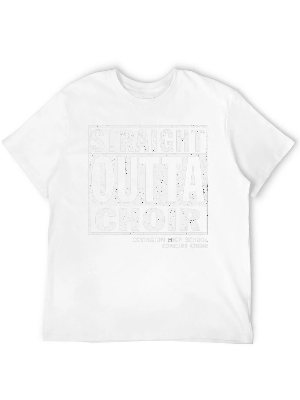 Straight Outta Choir Black T-Shirt