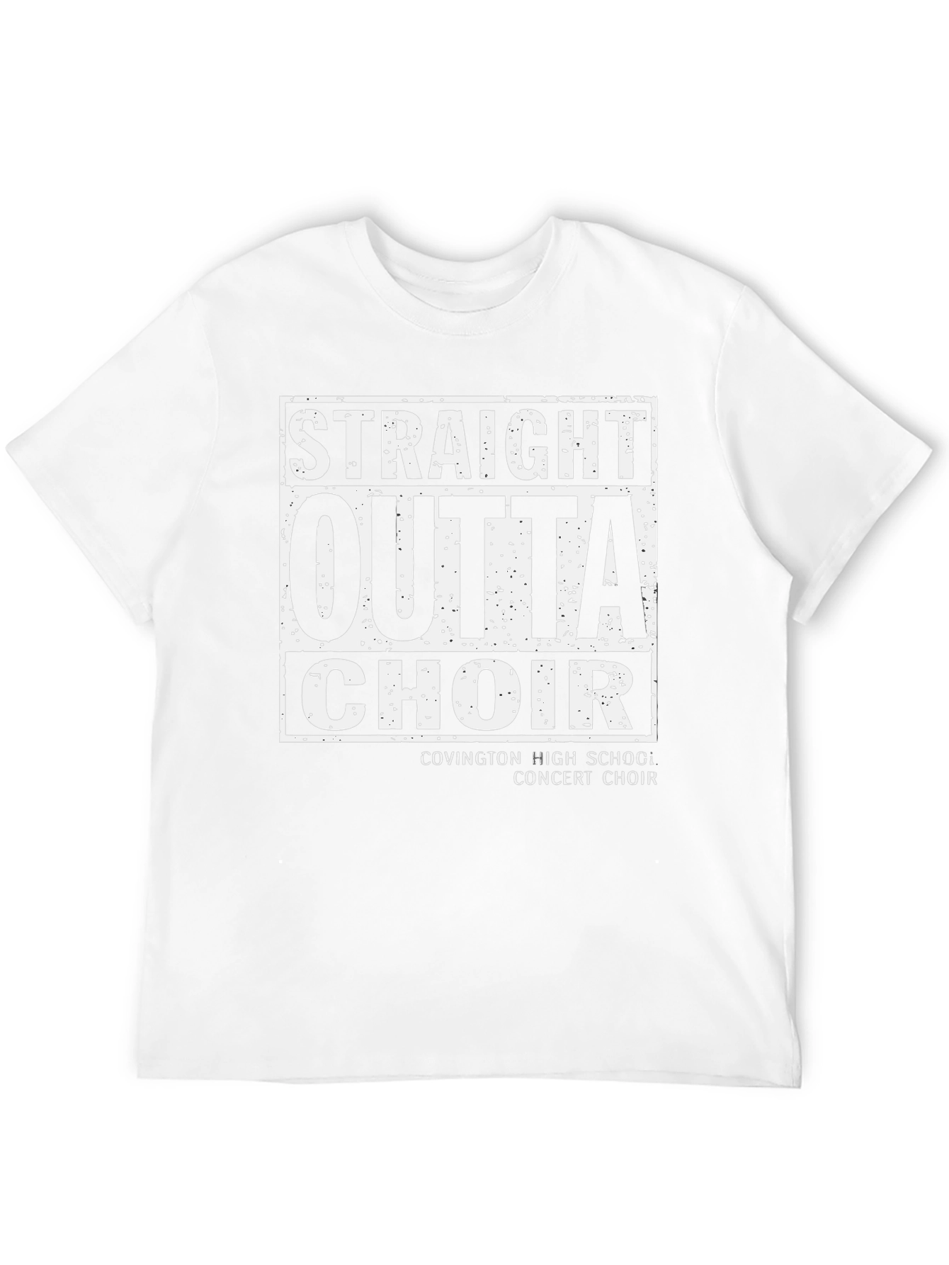 Straight Outta Choir Black T-Shirt