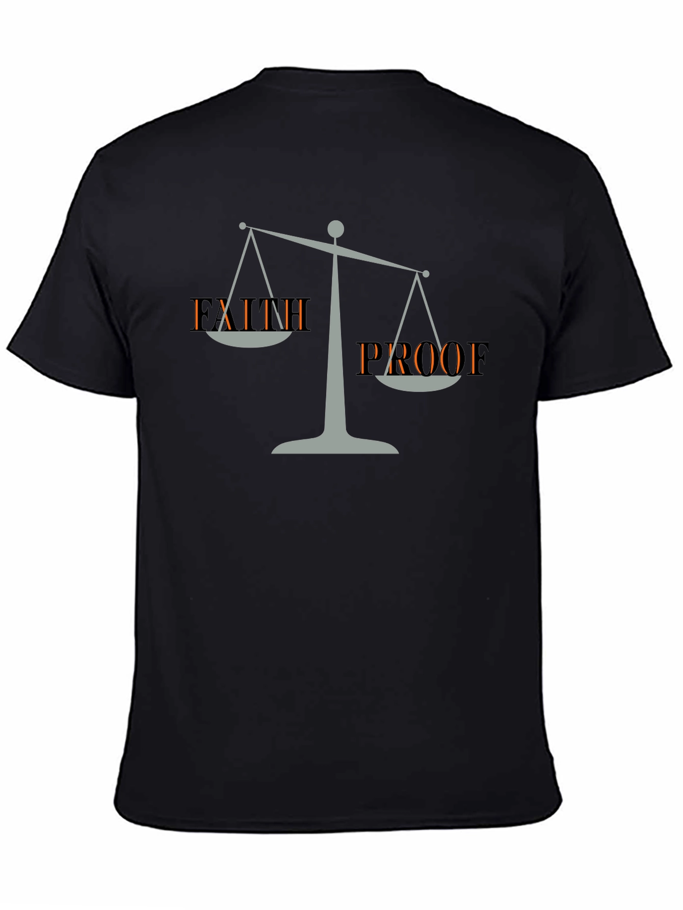 Faith Proof Graphic Tee - Mens Black T-Shirt