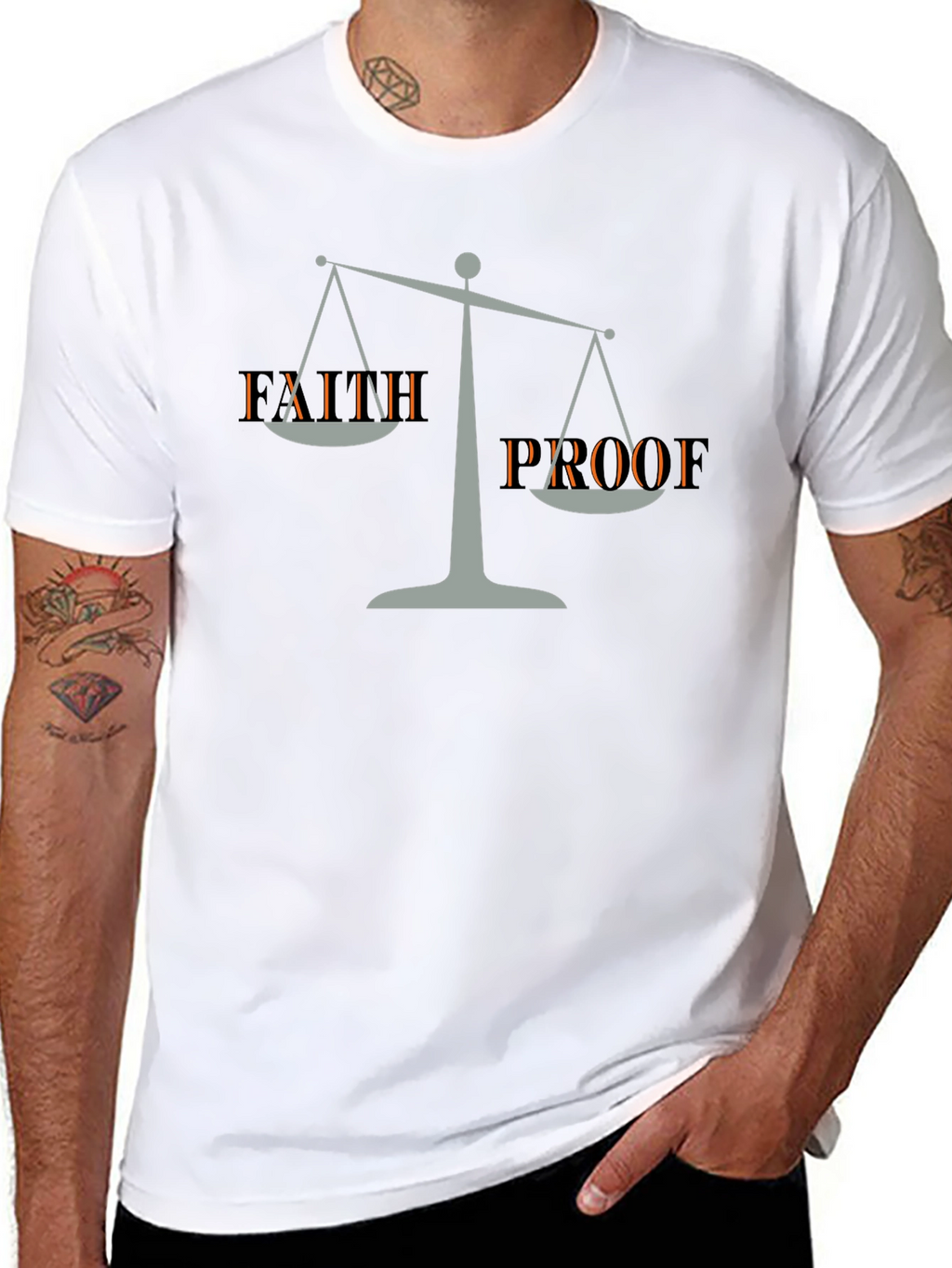 Faith Proof Graphic Tee - Mens Black T-Shirt