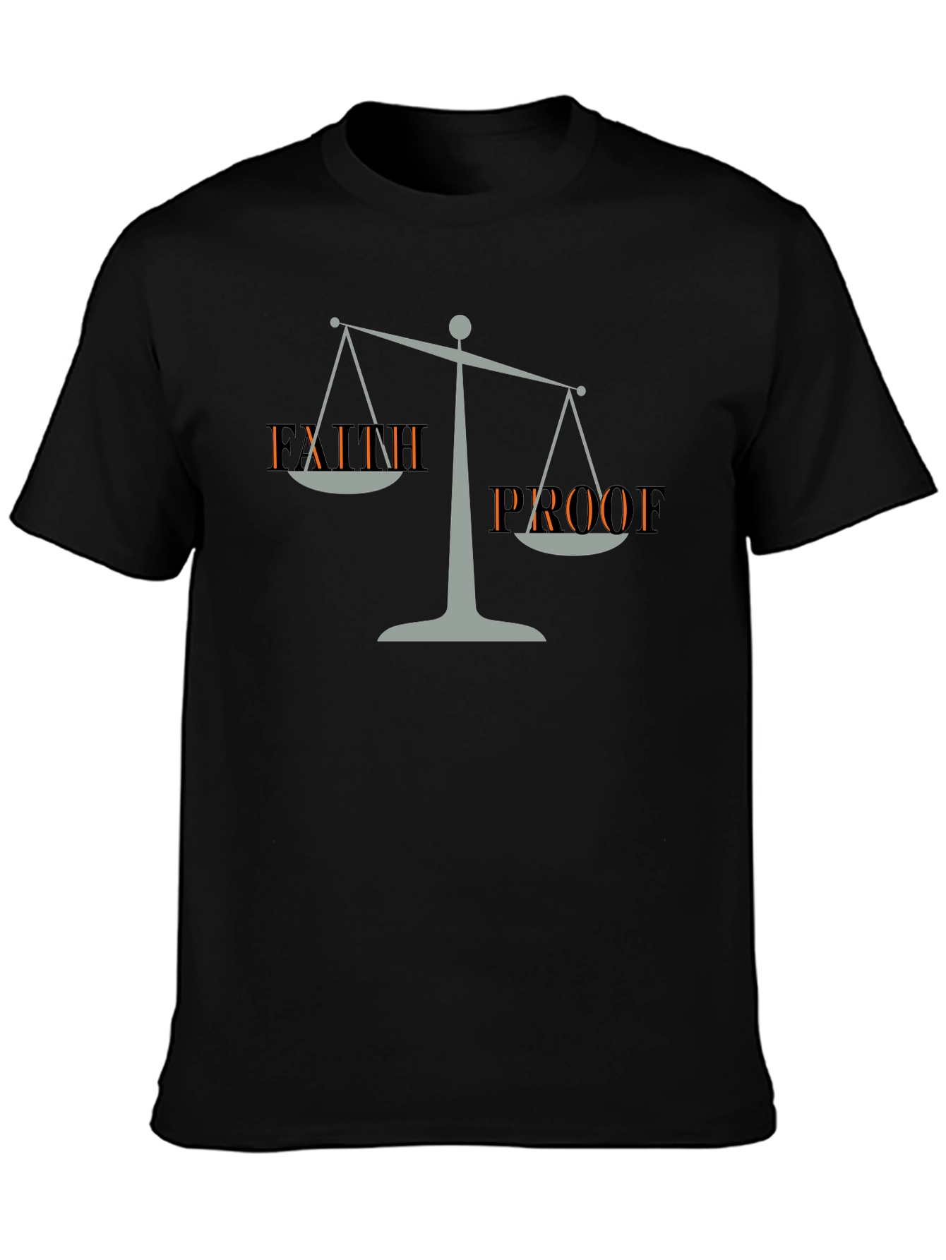 Faith Proof Graphic Tee - Mens Black T-Shirt