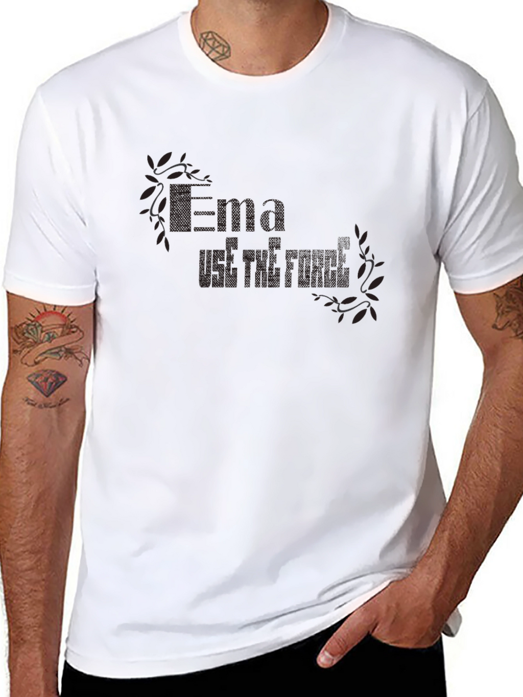 Ema Use the Force Black T-Shirt