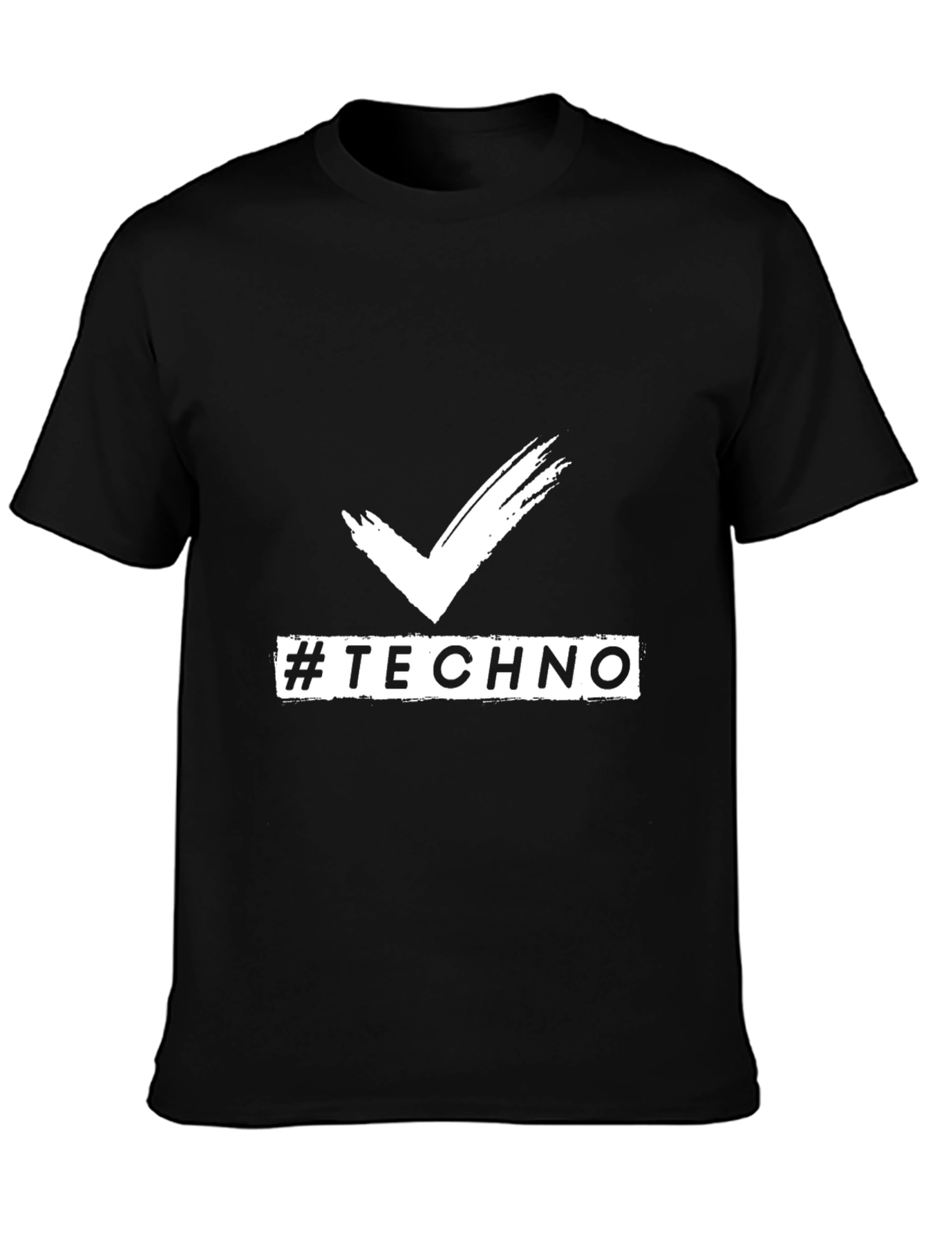 Techno Vibes Black T-Shirt for Music Lovers