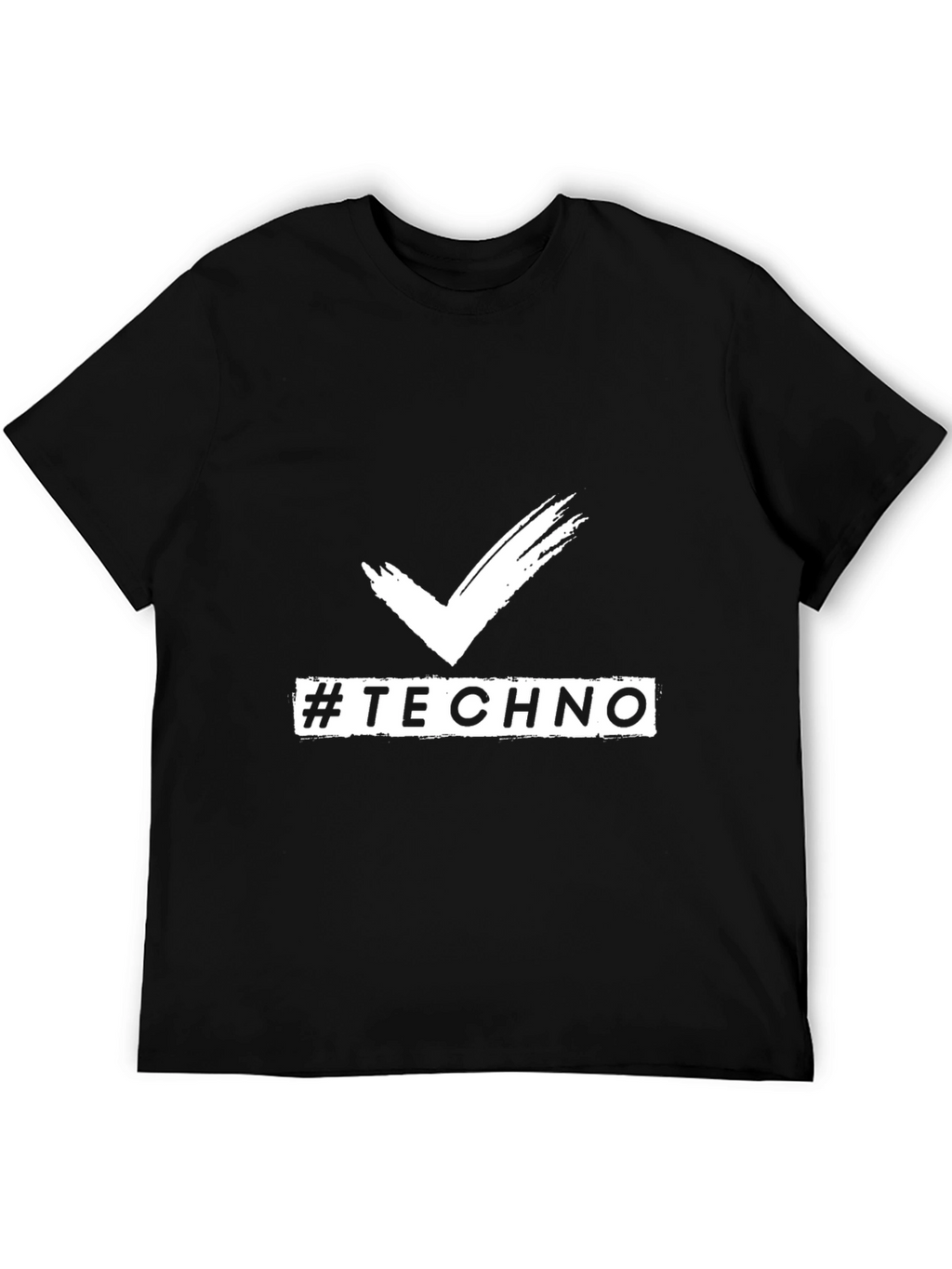 Techno Vibes Black T-Shirt for Music Lovers