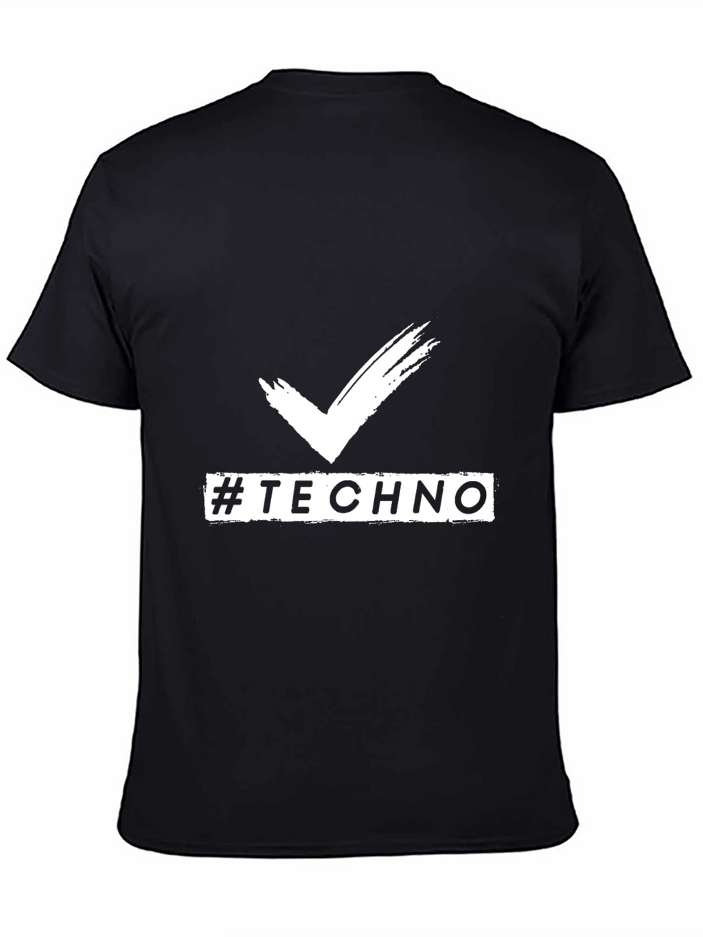 Techno Vibes Black T-Shirt for Music Lovers
