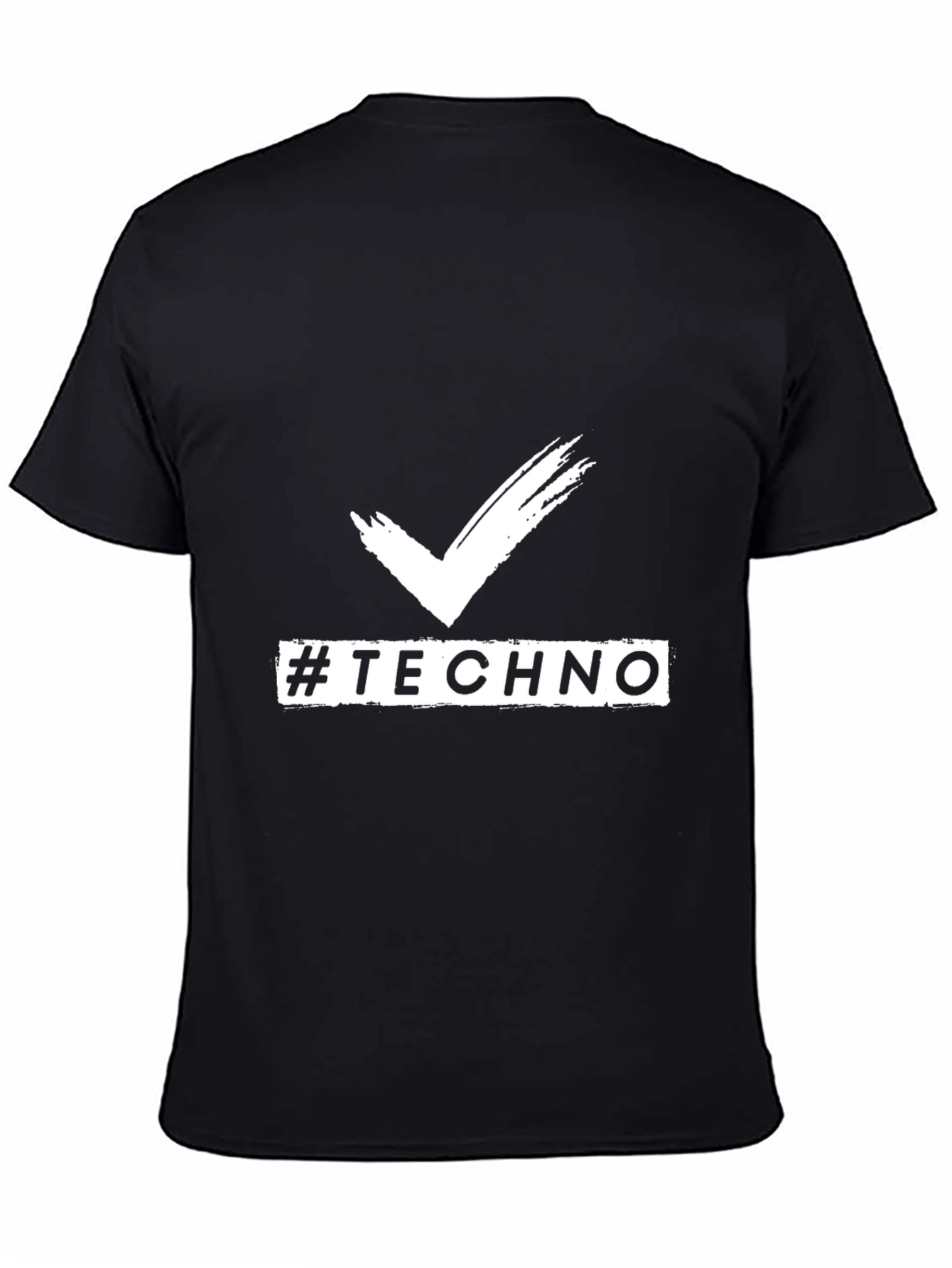 Techno Vibes Black T-Shirt for Music Lovers