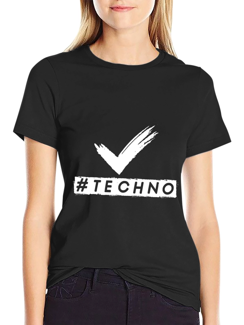Techno Vibes Black T-Shirt for Music Lovers