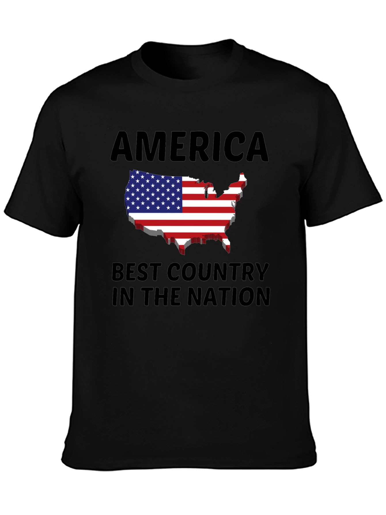 America Best Country Patriotic Graphic Tee