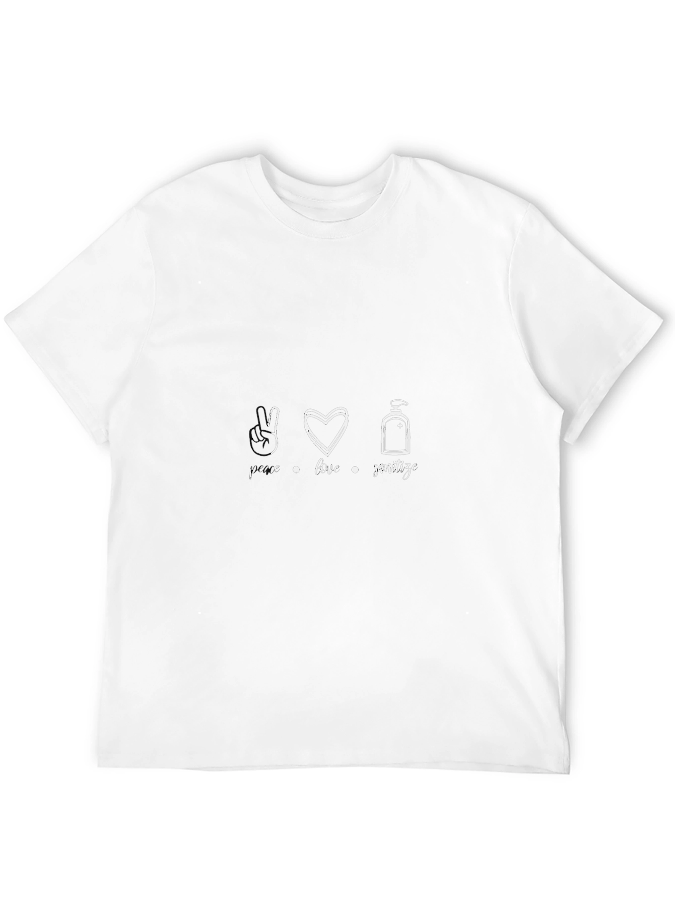 I Love Hand Sanitizer T-Shirt - Stylish Hygiene Tee