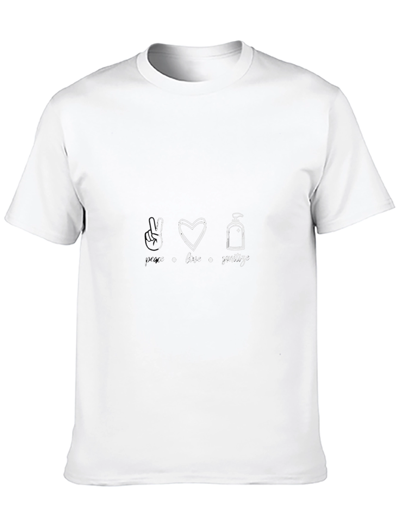 I Love Hand Sanitizer T-Shirt - Stylish Hygiene Tee