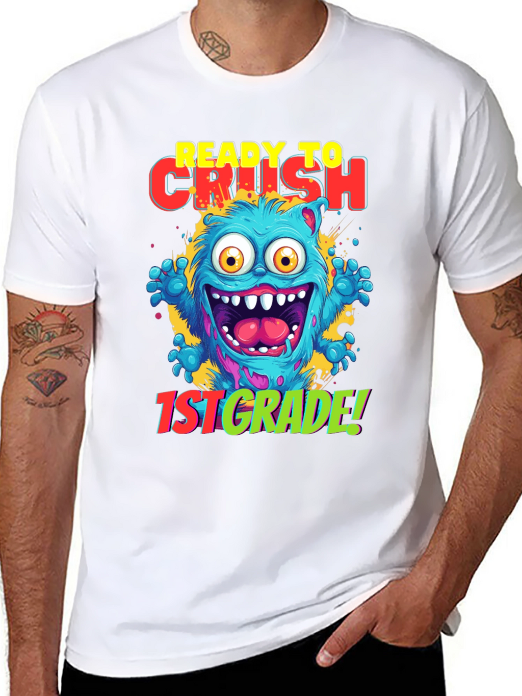Ready to Crush 1st Grade Monster T-Shirt