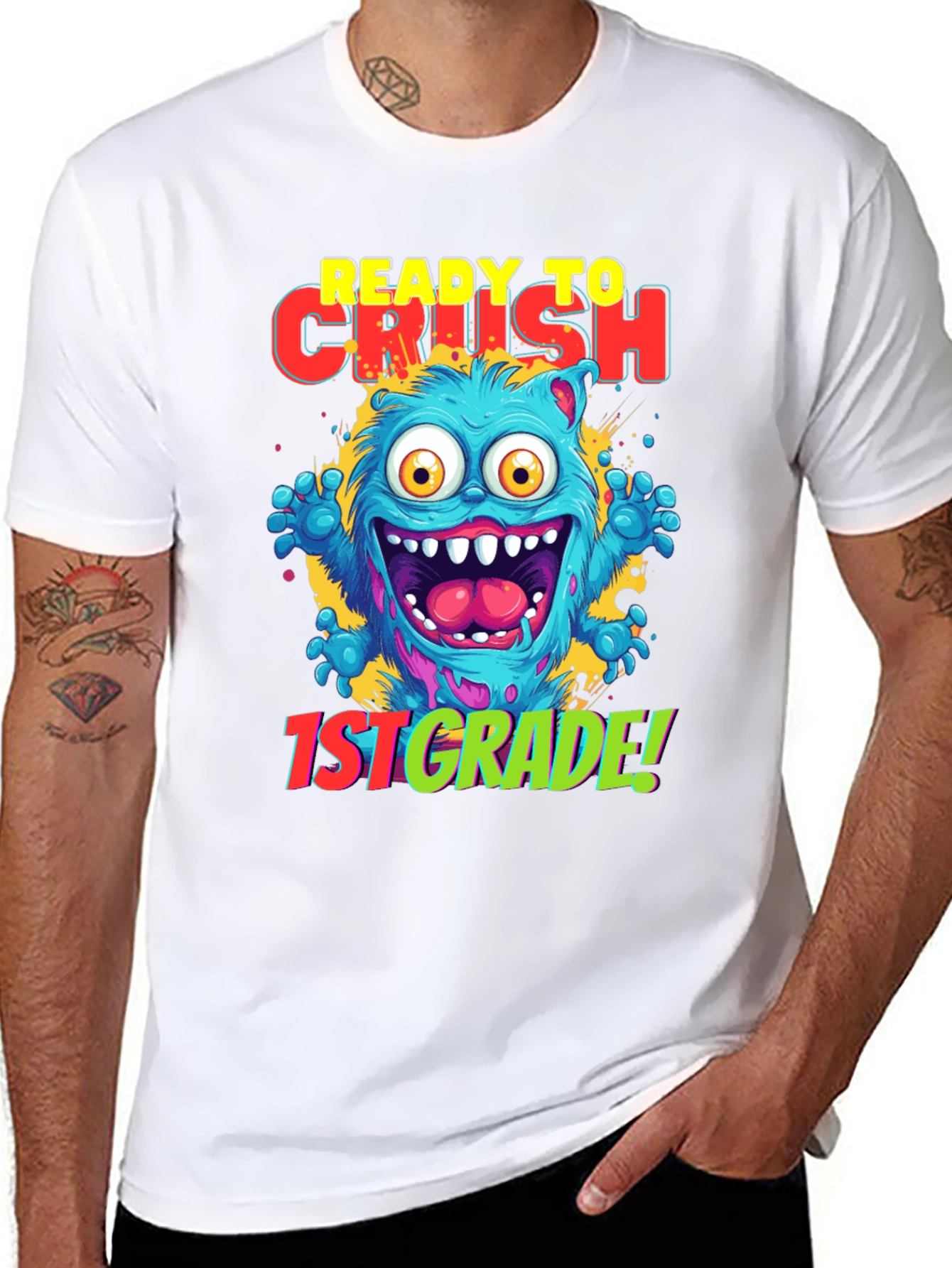 Ready to Crush 1st Grade Monster T-Shirt