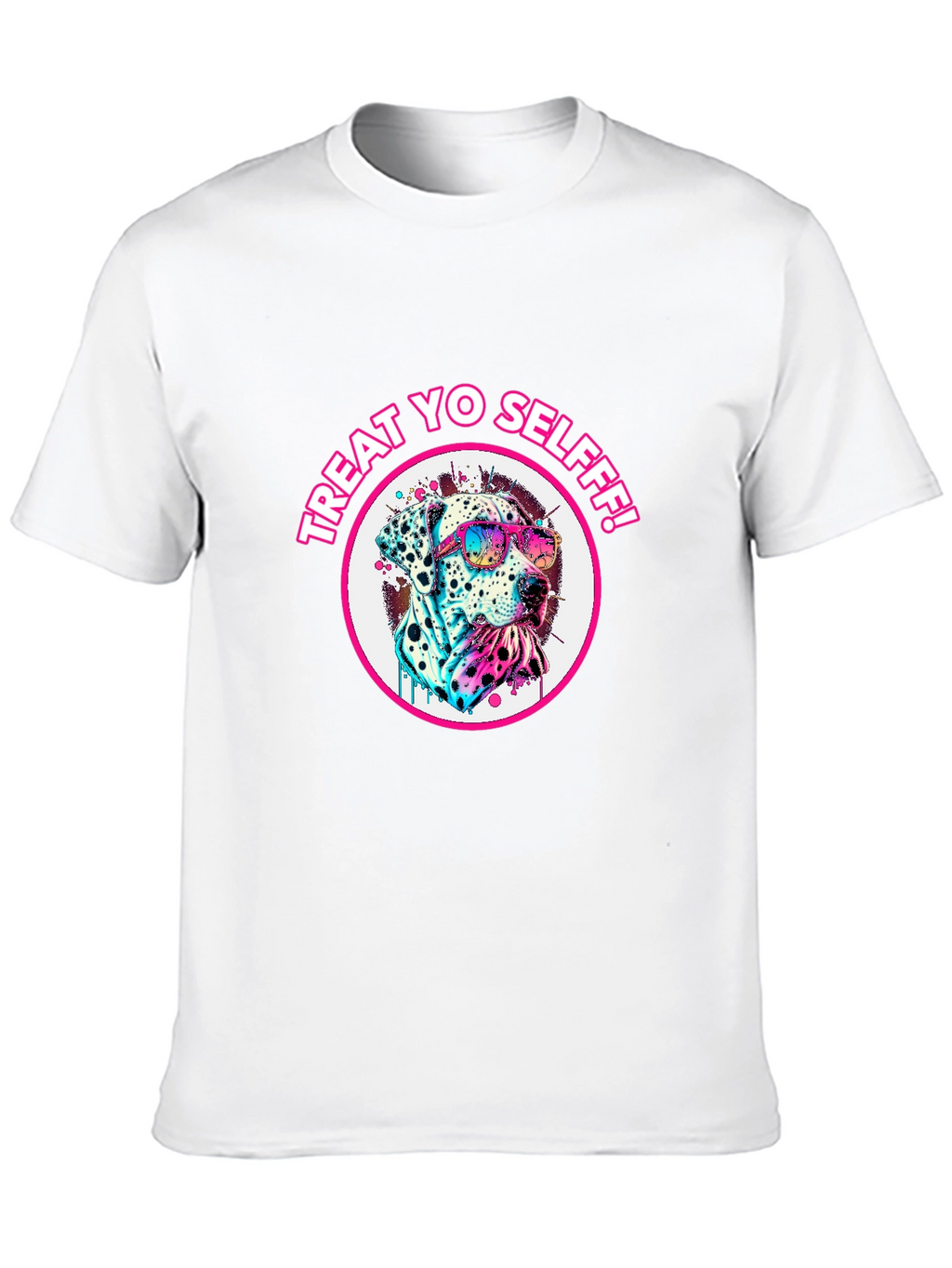 Treat Yo Self Dalmatian T-Shirt - Cool Dog Tee