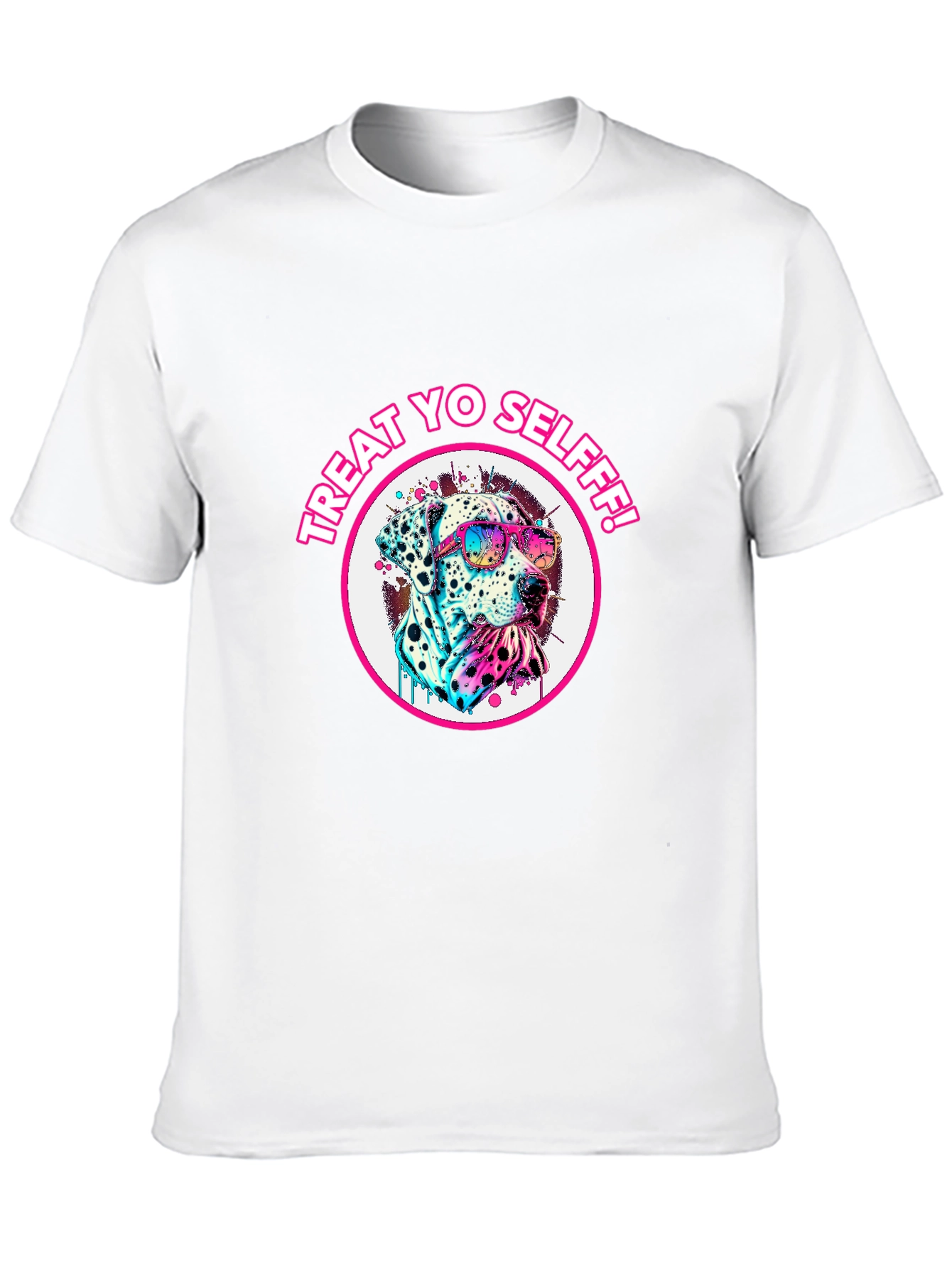 Treat Yo Self Dalmatian T-Shirt - Cool Dog Tee