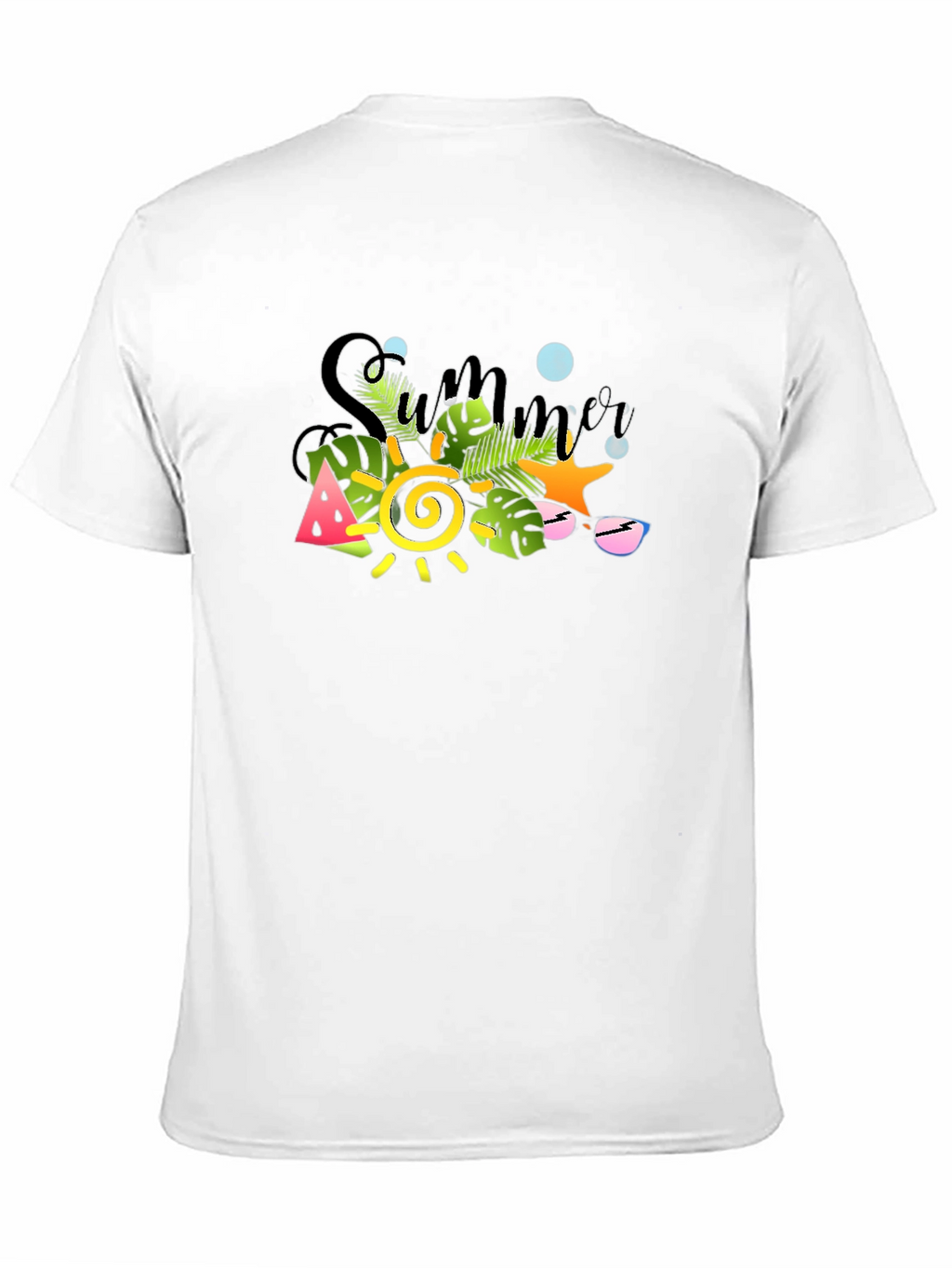 Summer Vibes Graphic Tee - Black T-Shirt