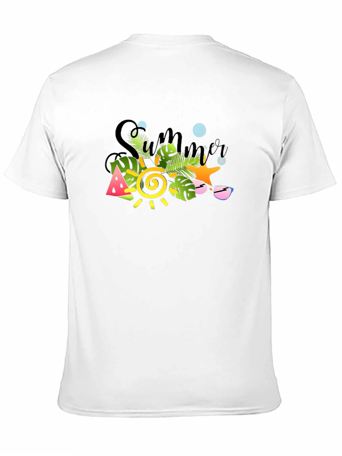 Summer Vibes Graphic Tee - Black T-Shirt