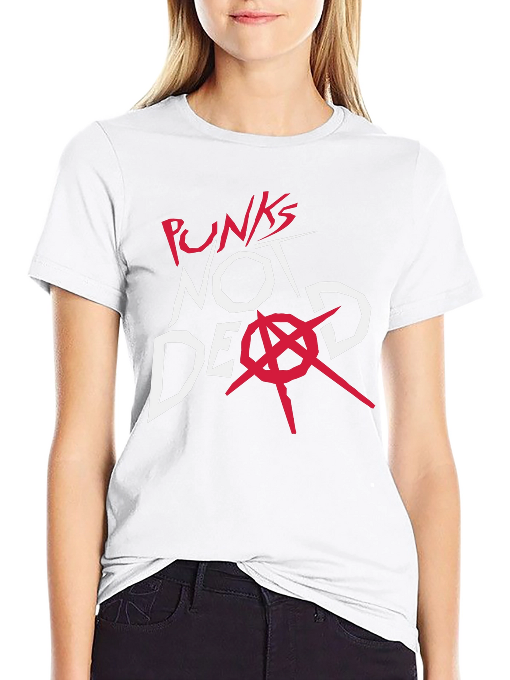 Punks Not Dead Graphic Tee - Black
