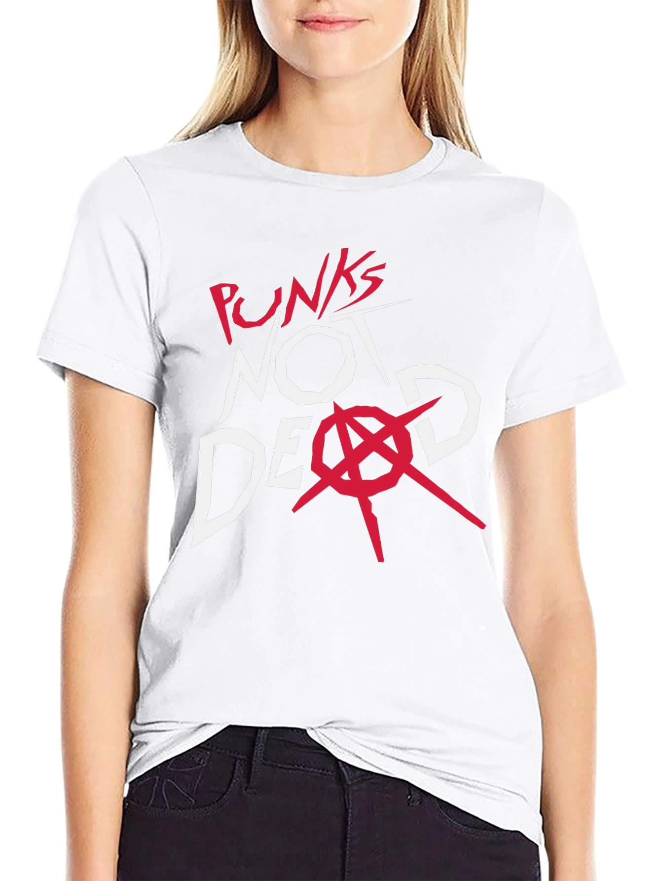 Punks Not Dead Graphic Tee - Black