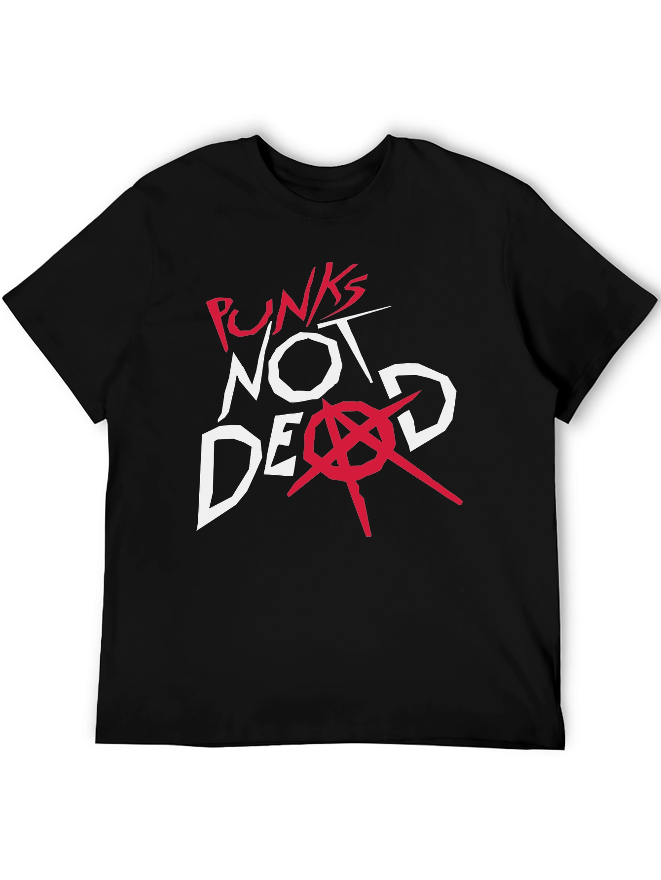 Punks Not Dead Graphic Tee - Black