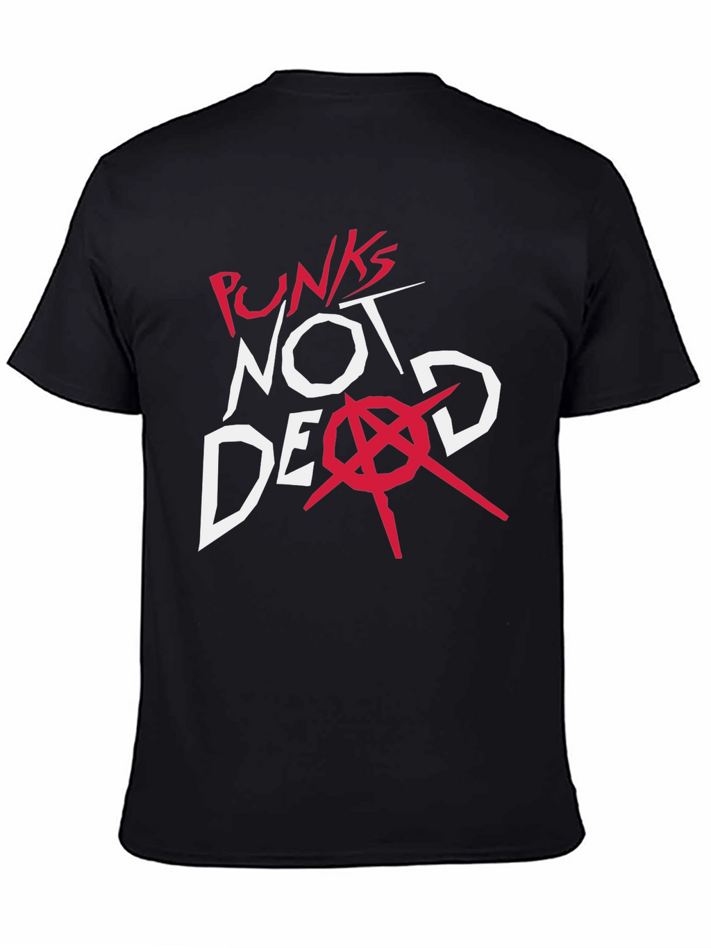 Punks Not Dead Graphic Tee - Black