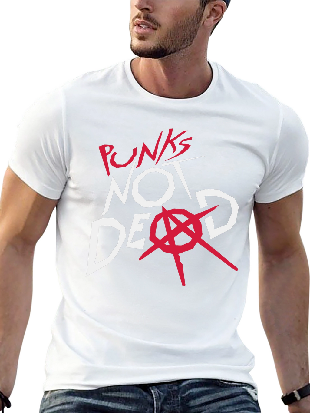 Punks Not Dead Graphic Tee - Black