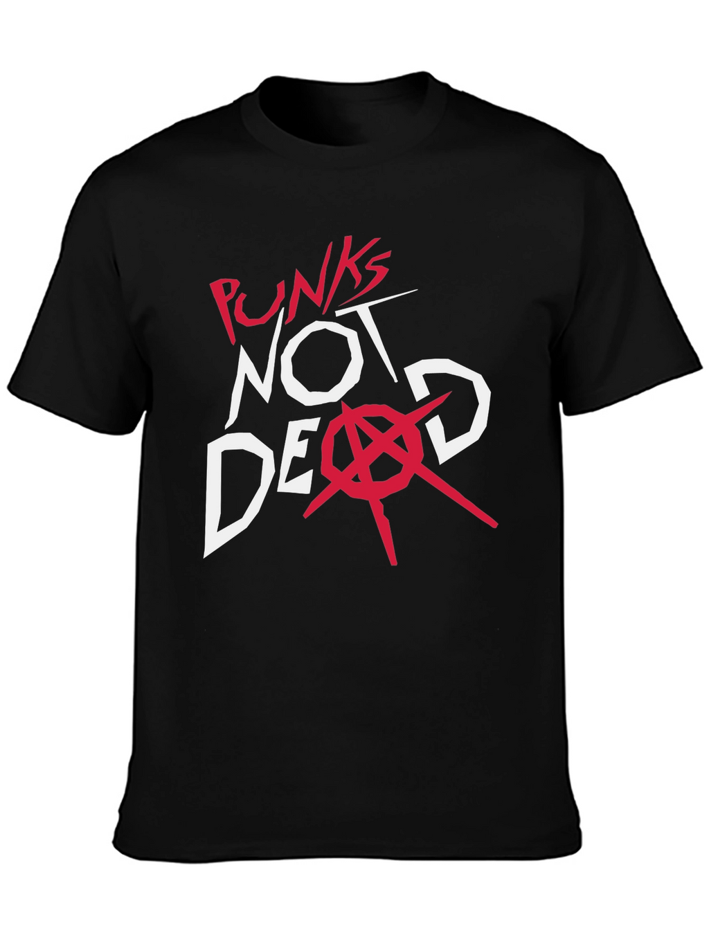 Punks Not Dead Graphic Tee - Black