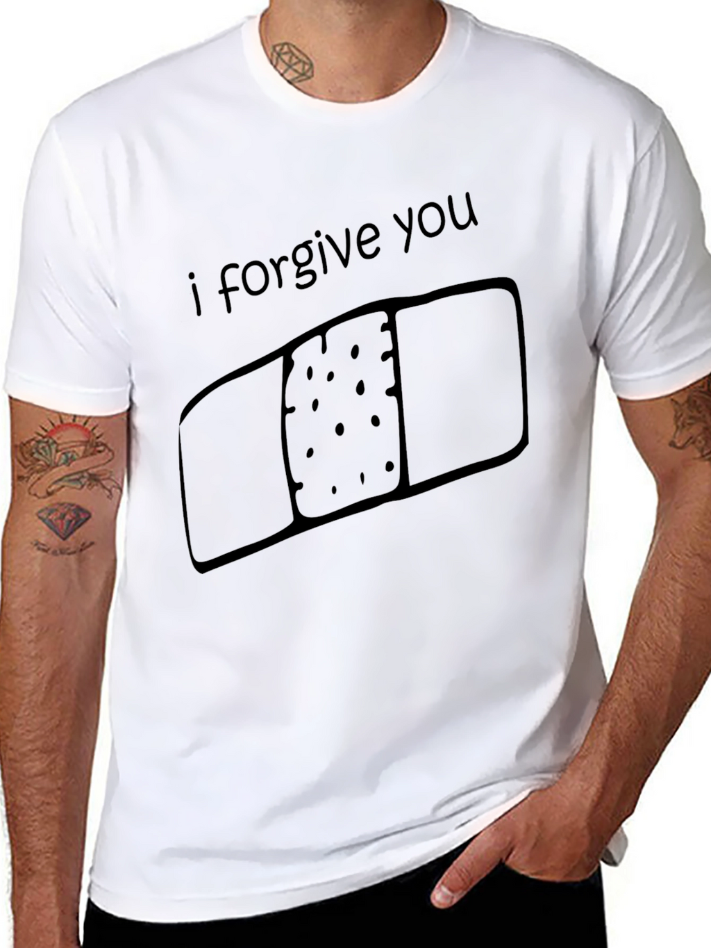 Forgiveness Bandage T-Shirt - Healing Message