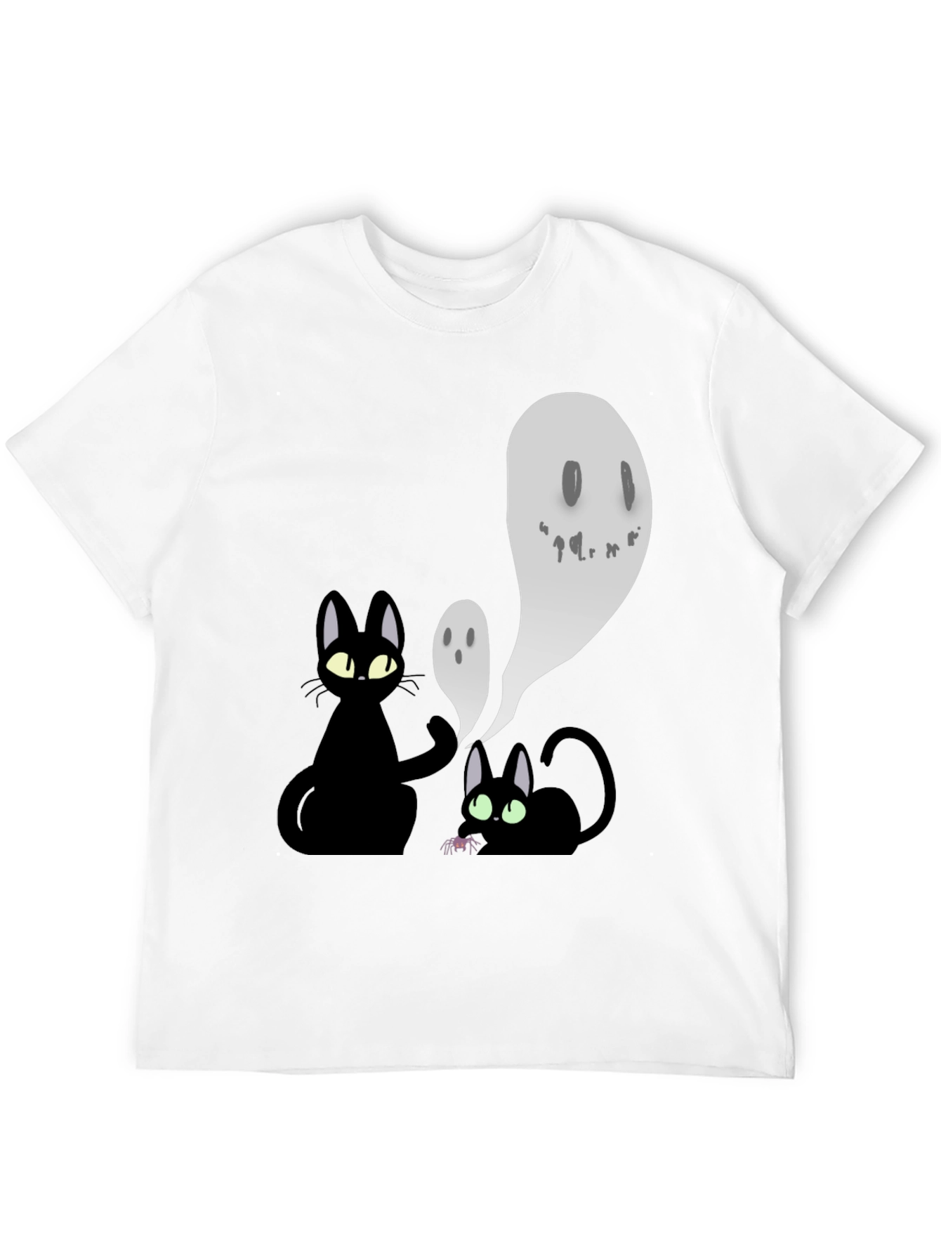 Halloween Cats & Ghosts Graphic Tee