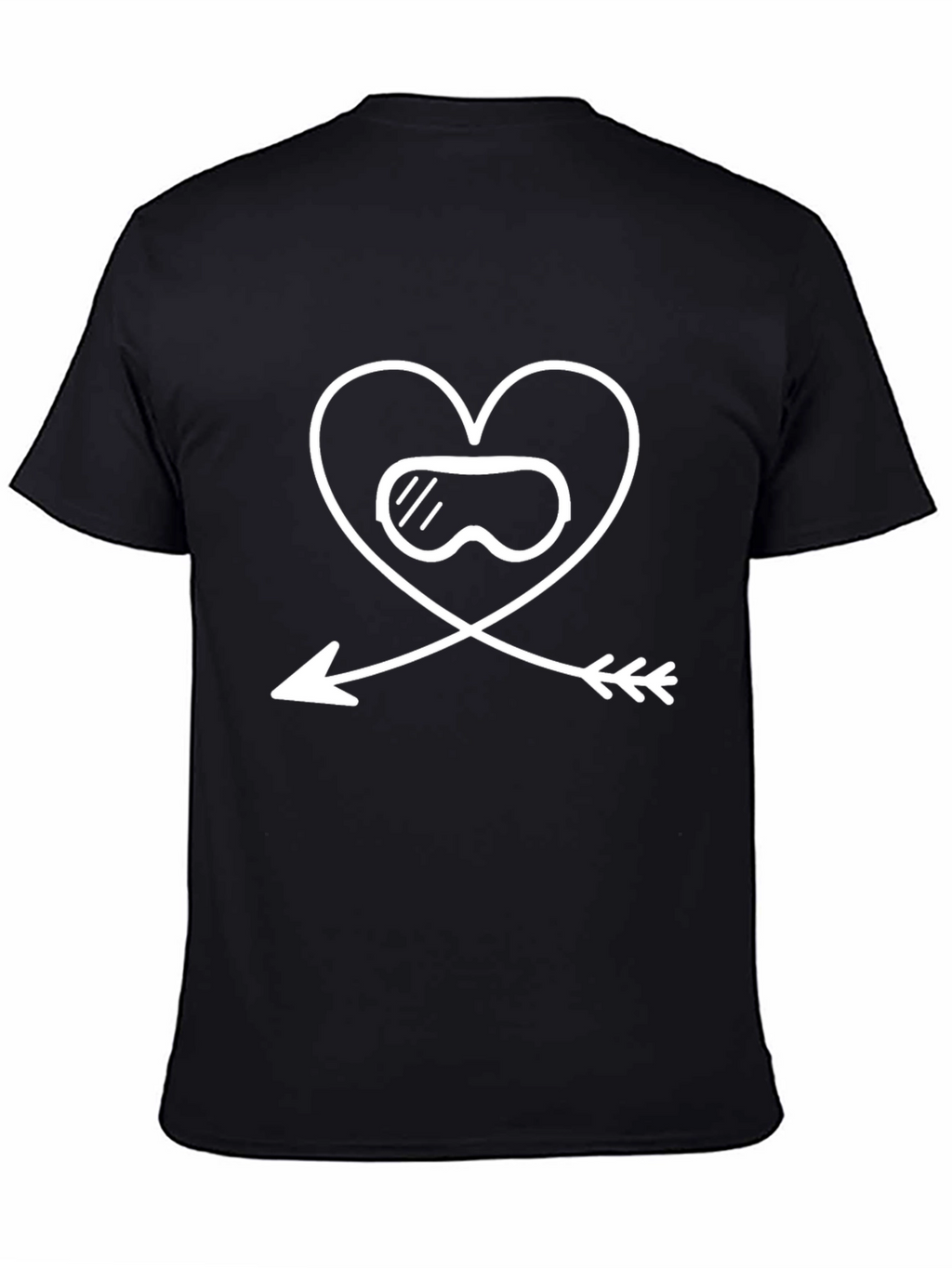 Heart Goggles Arrow T-Shirt - Valentines Day Apparel