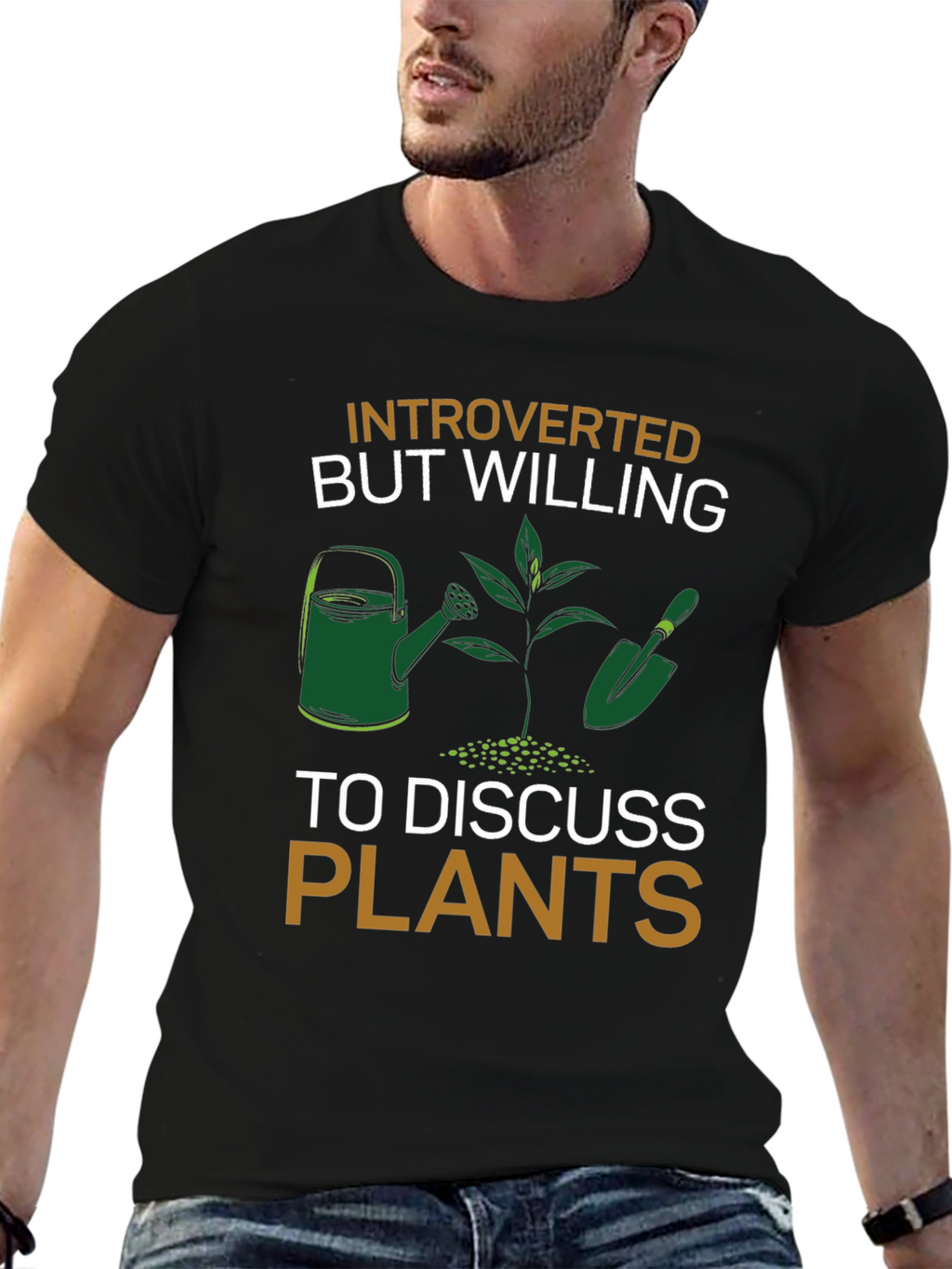 Introverted Plants T-Shirt - Gardener Gift