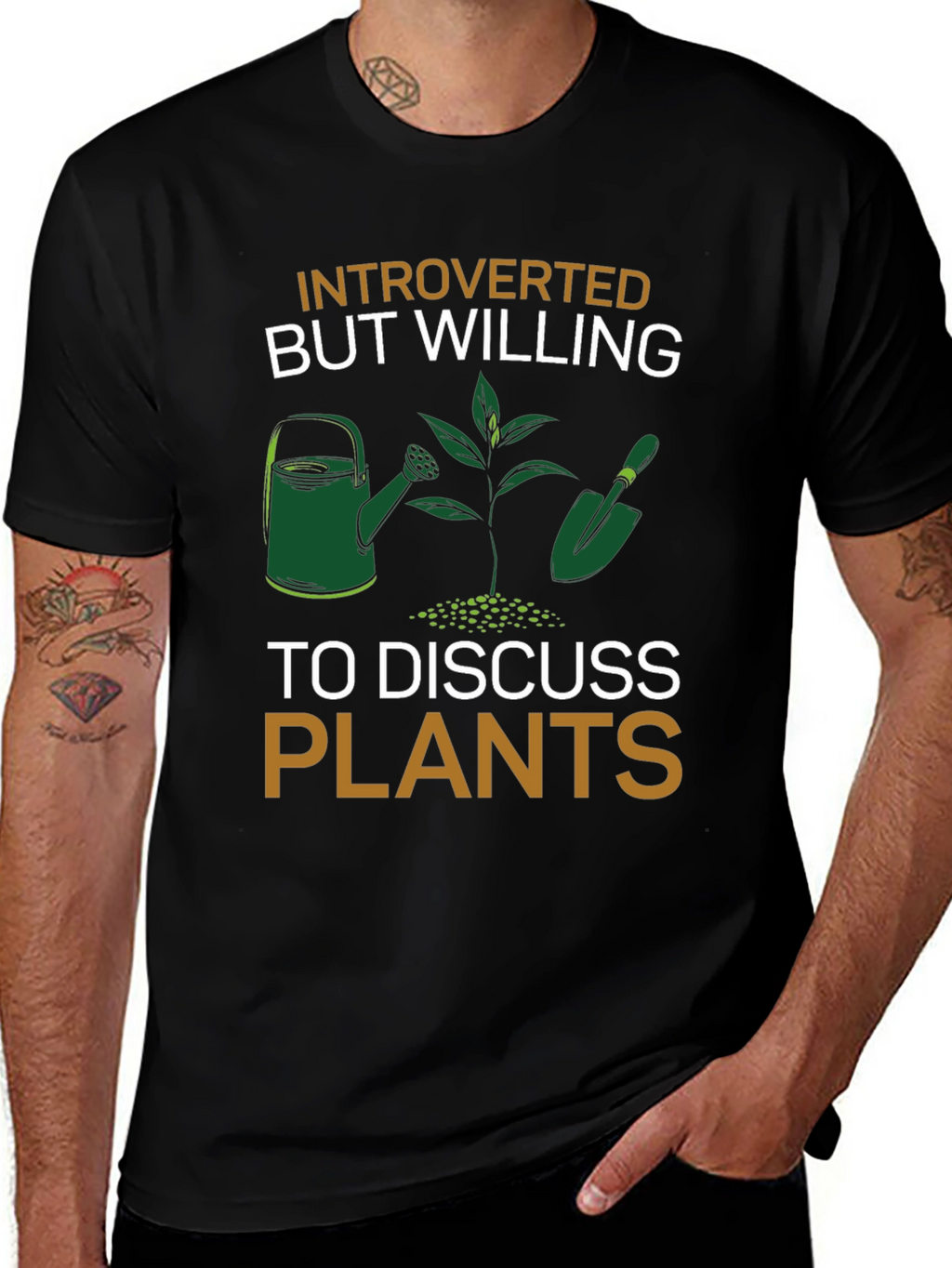 Introverted Plants T-Shirt - Gardener Gift